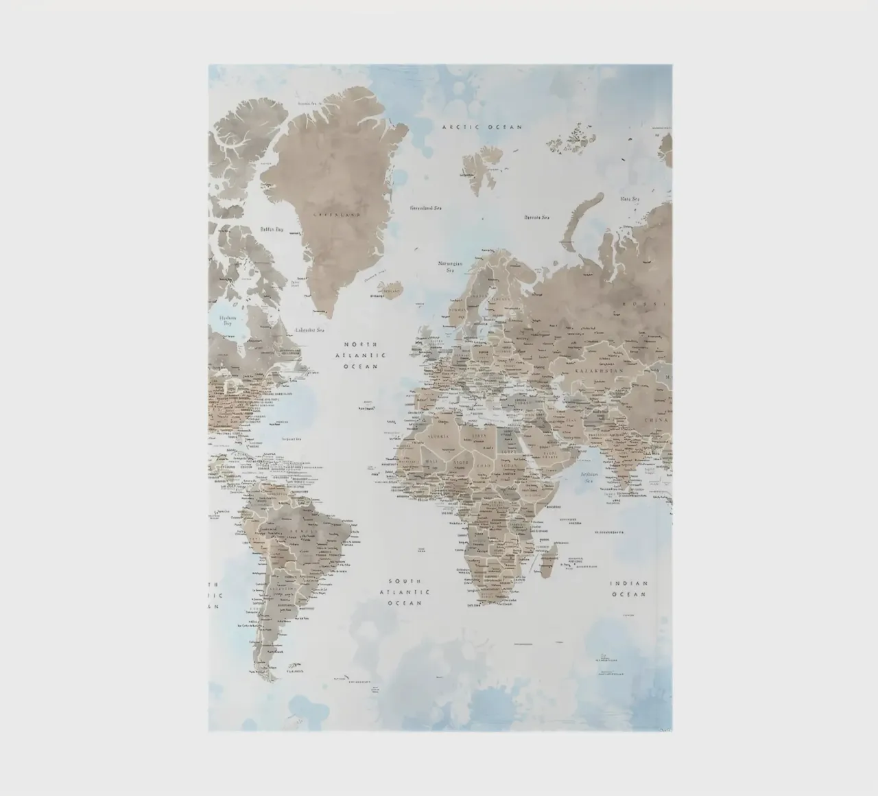Ghada detailed world map notebook by Aiden Garcia