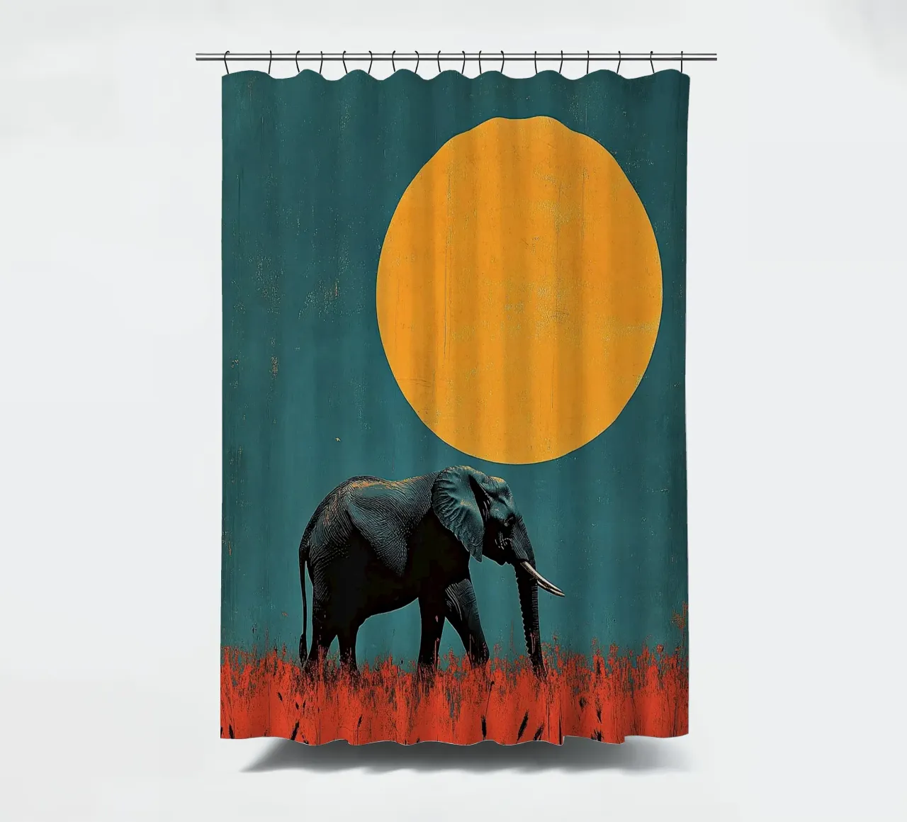 Elefante: un'eco dei tempi antichi tenda da doccia da Nikis Art Studio