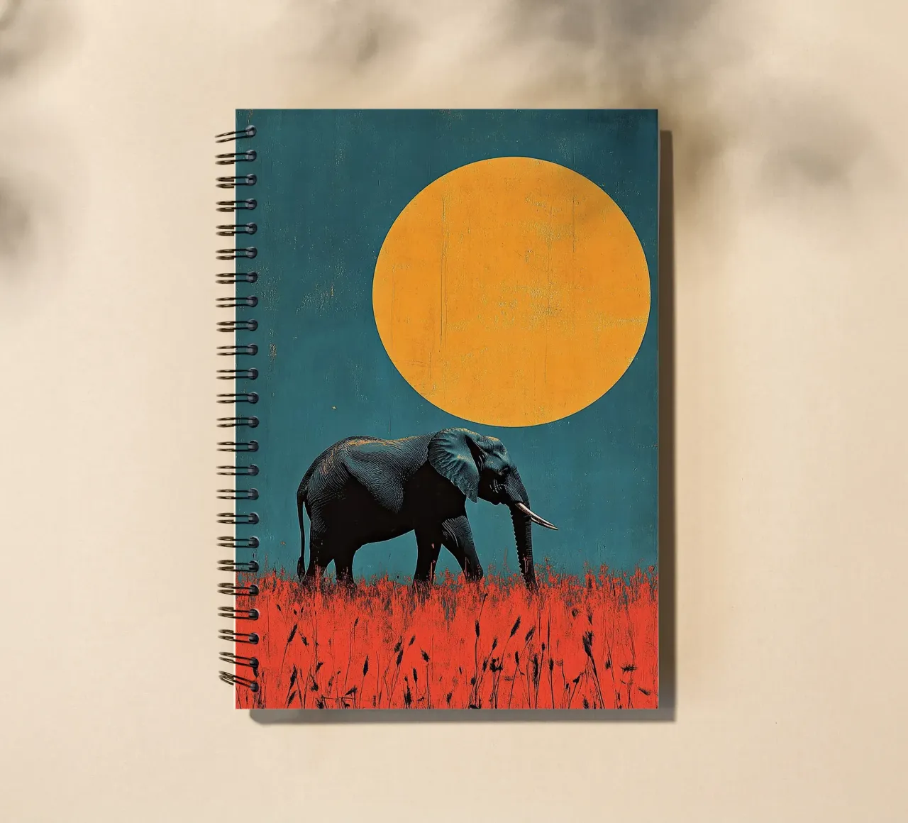 Elephant: An echo of ancient times spiral notebook by Nikis Art Studio