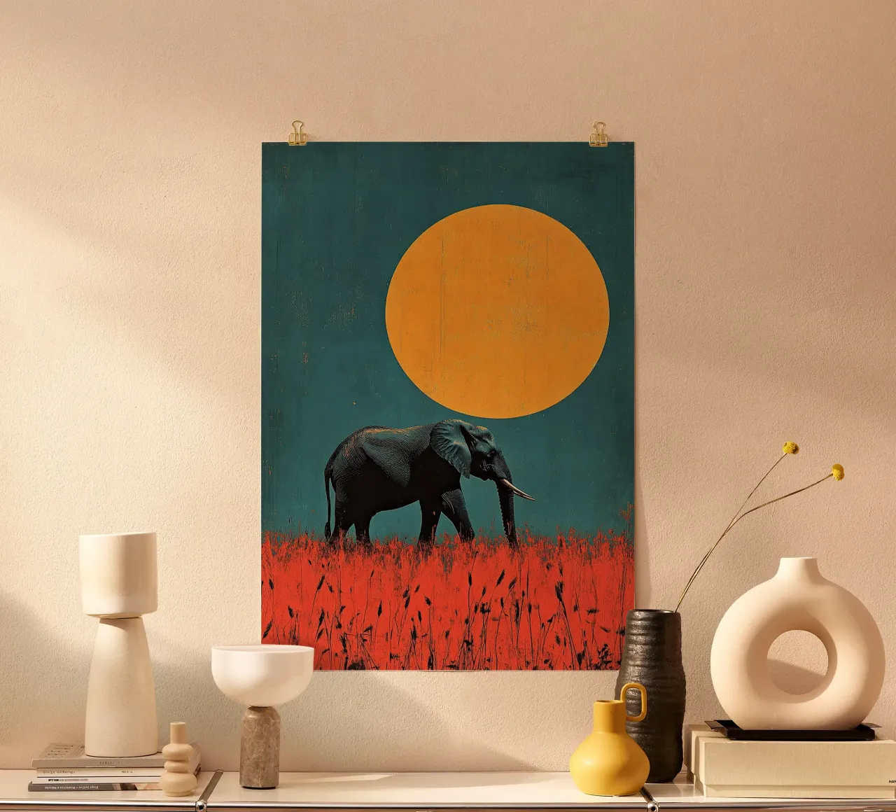 Elefante: un'eco dei tempi antichi carta hahnemühle da Nikis Art Studio