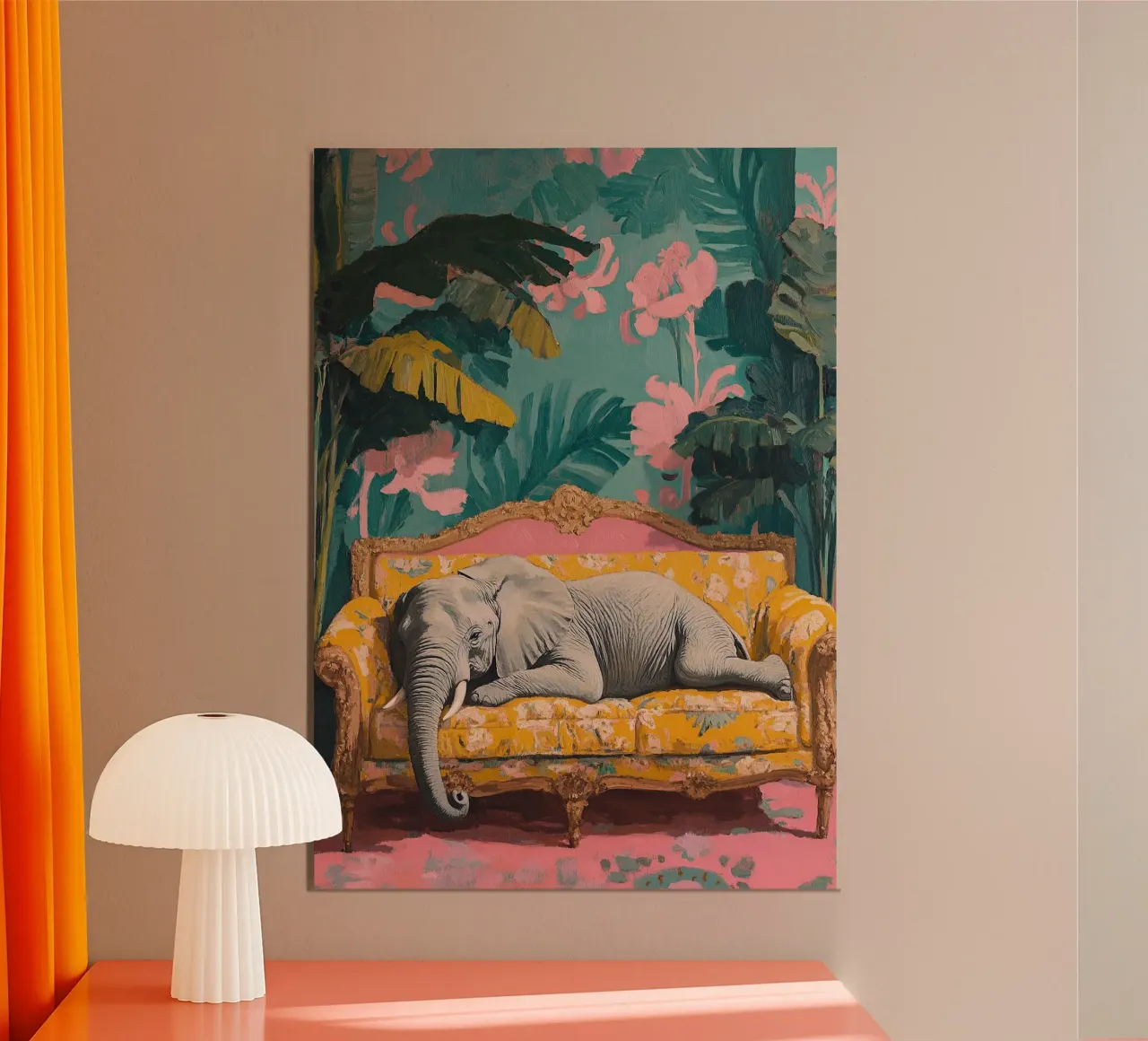 Elefante: La saggezza delle rughe poster con telaio in alluminio da Nikis Art Studio