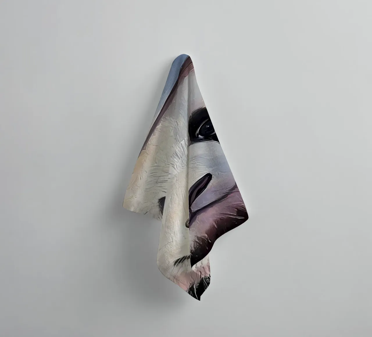 Panda met wc-hoed badhanddoek van Adrian Patel
