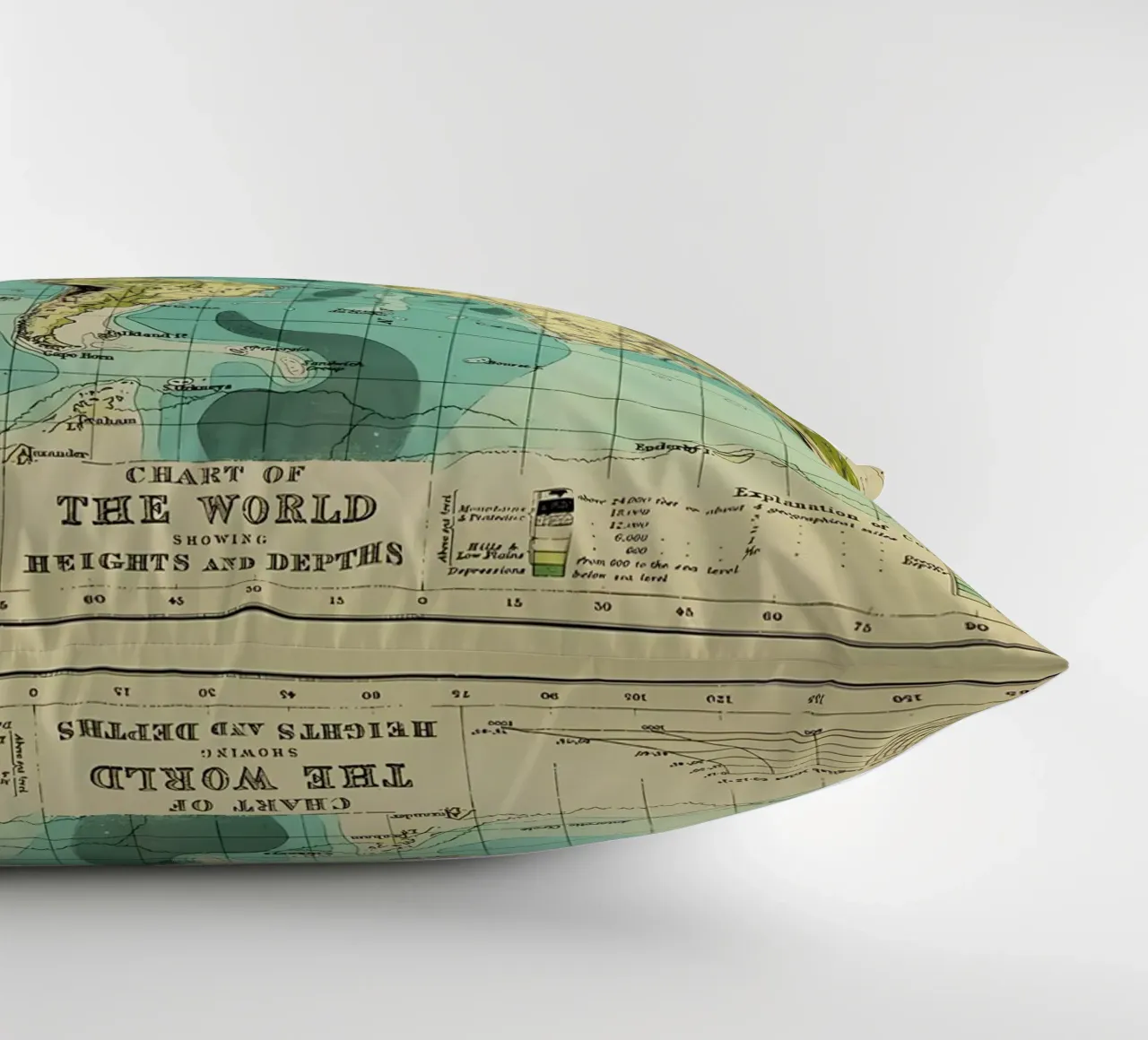 Mappa d'epoca cuscino da Aiden Garcia