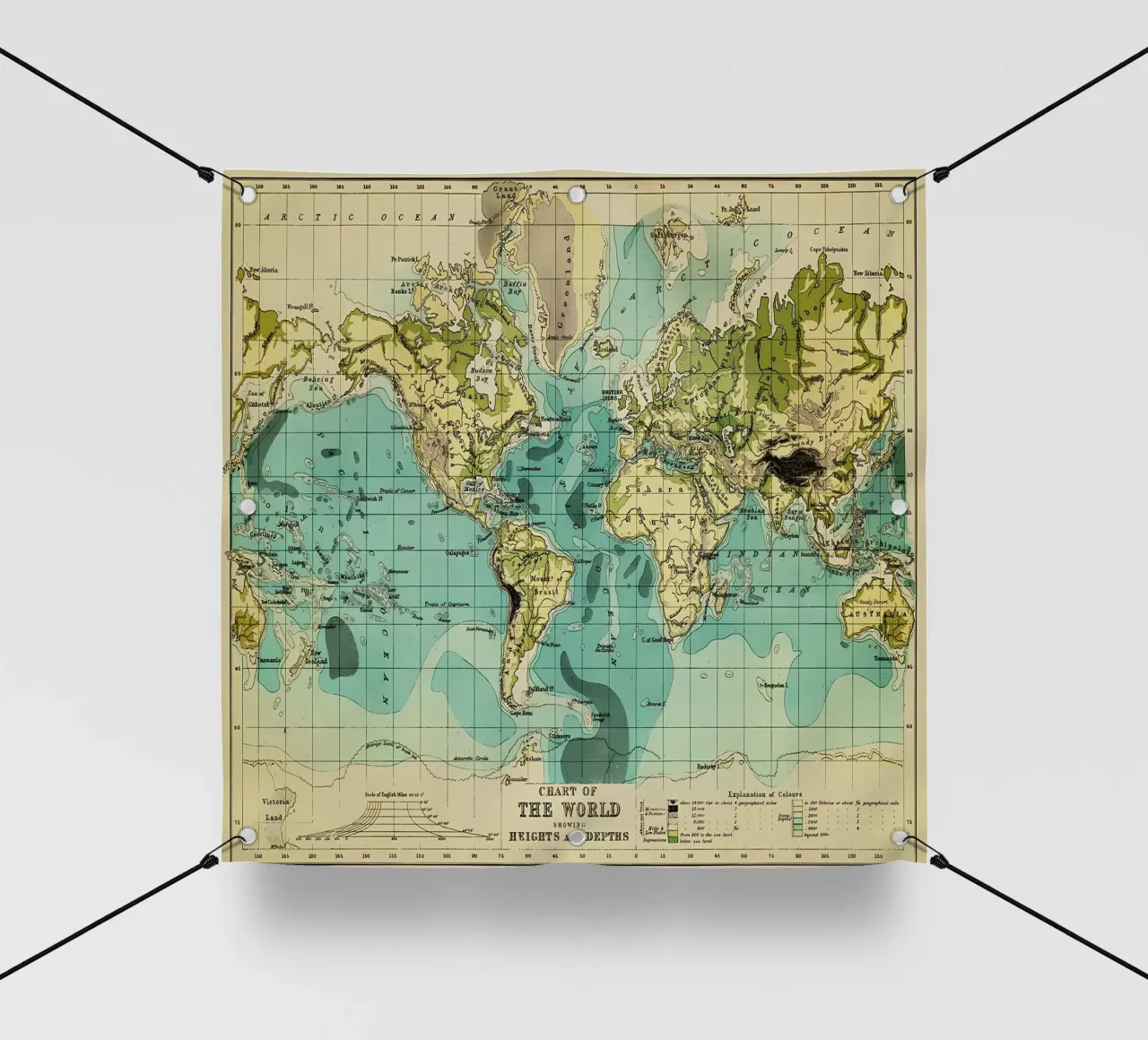 Mappa d'epoca telo in pvc da Aiden Garcia