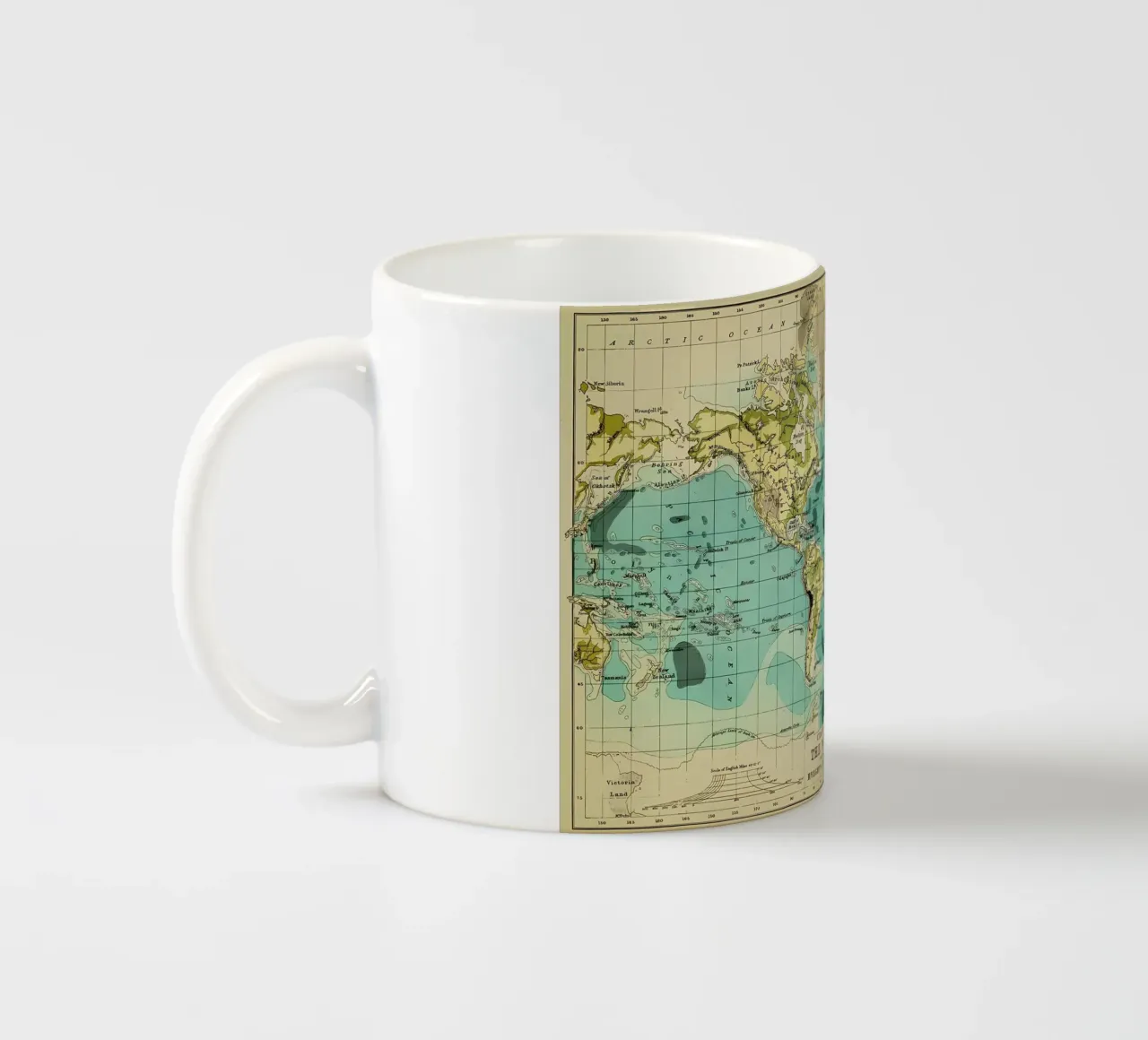 Mappa d'epoca tazza in ceramica da Aiden Garcia