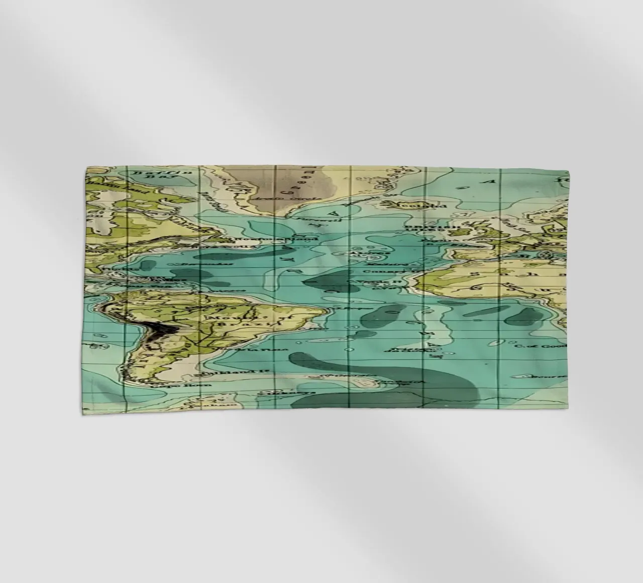 Mappa d'epoca telo mare da Aiden Garcia