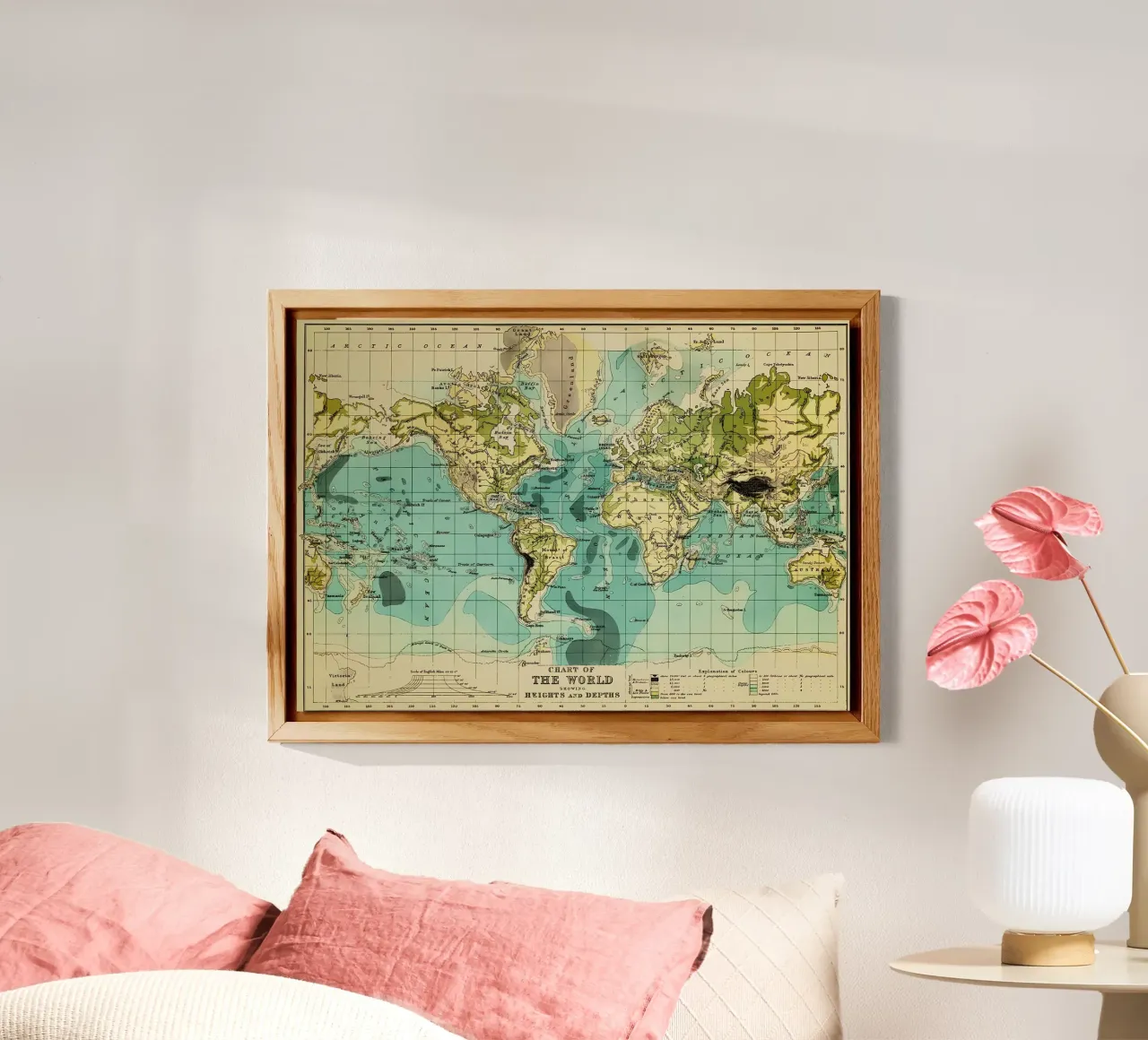 Mappa d'epoca alluminio dibond da Aiden Garcia