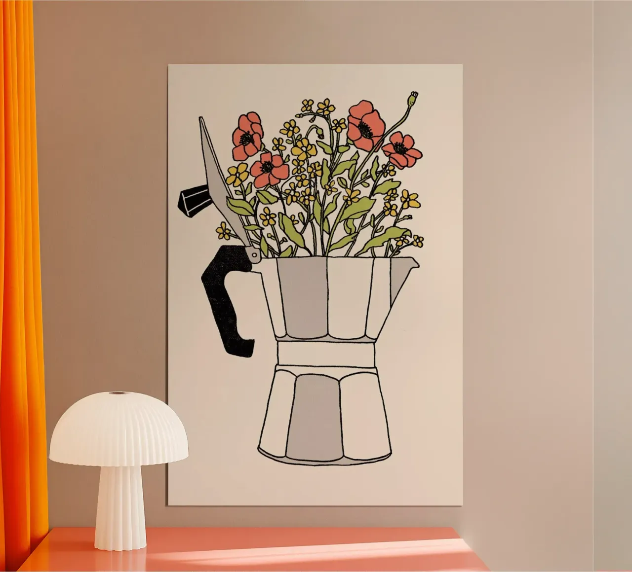 Moka Flowers Colors poster de Florent Bodart