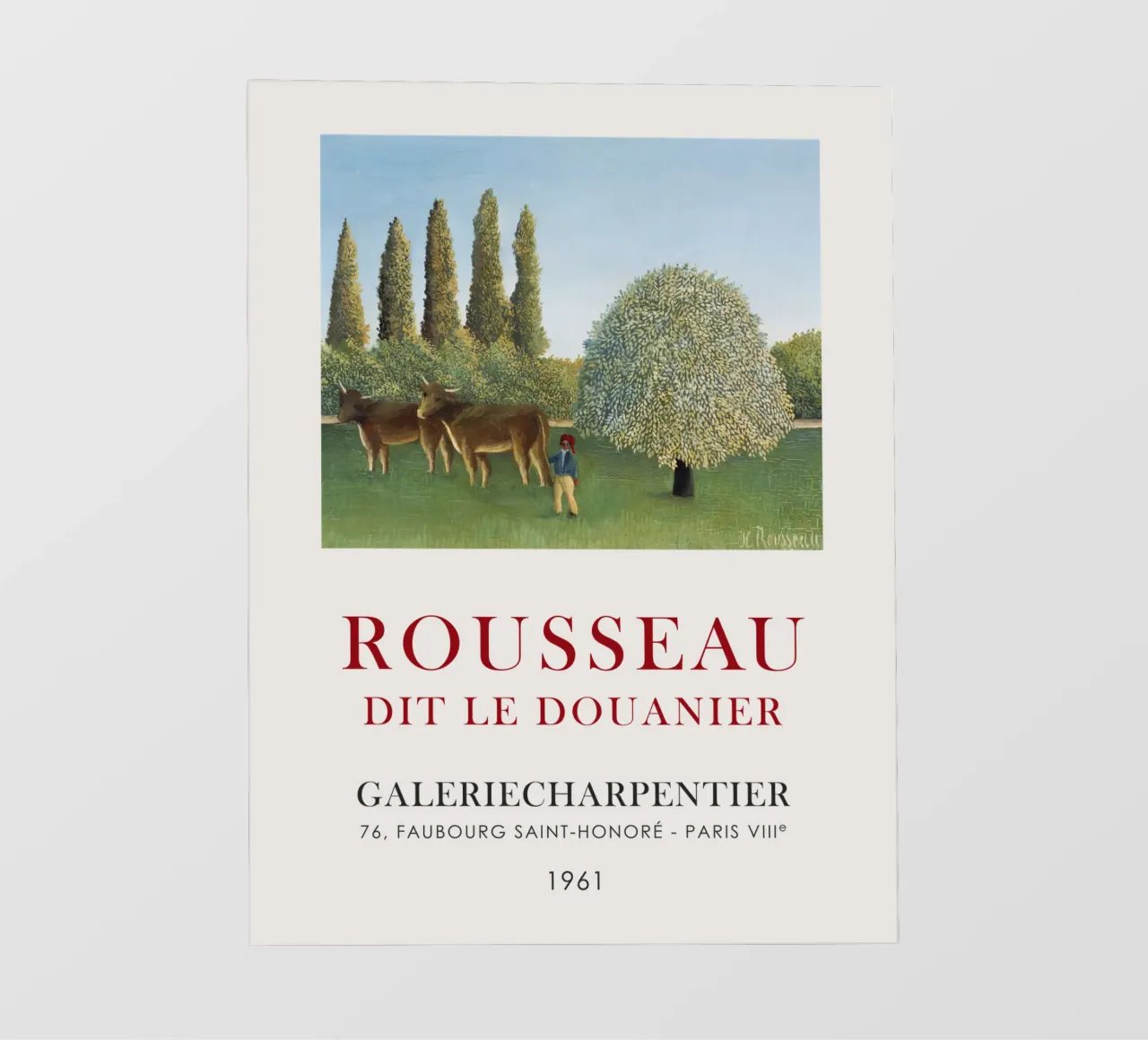 Mostra d'arte retrò di Henri Rousseau pellicola backlit da Vintagrafica