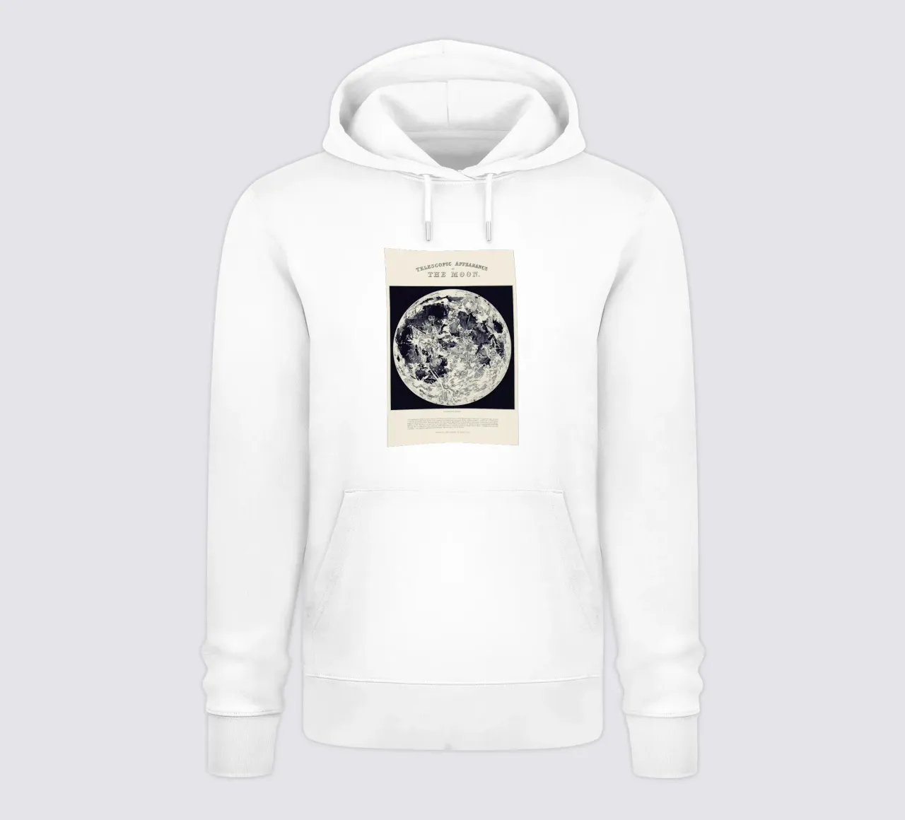 Telescopic Appearance Of The Moon felpa con cappuccio da Astër