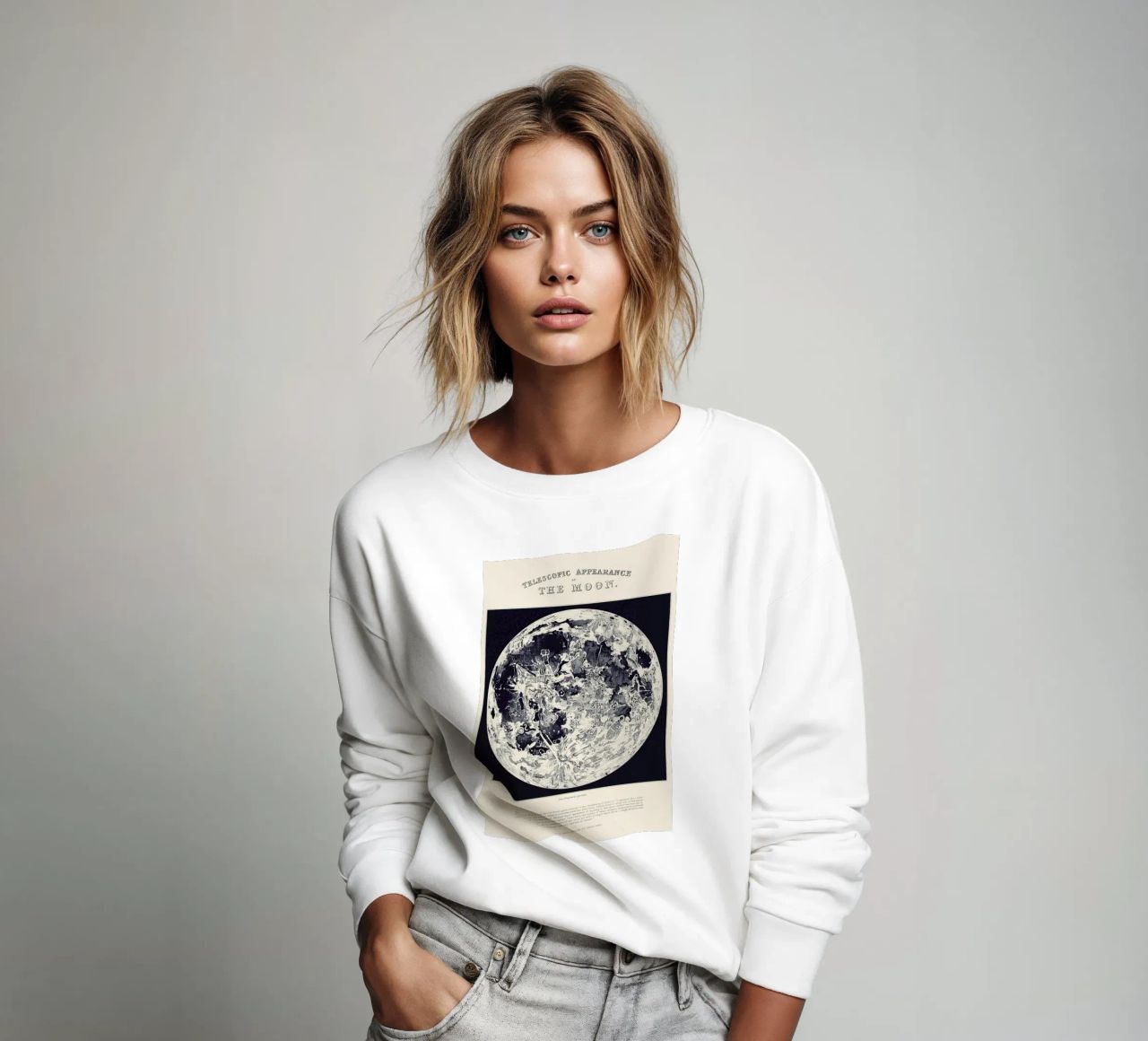 Telescopic Appearance Of The Moon sweat de Astër