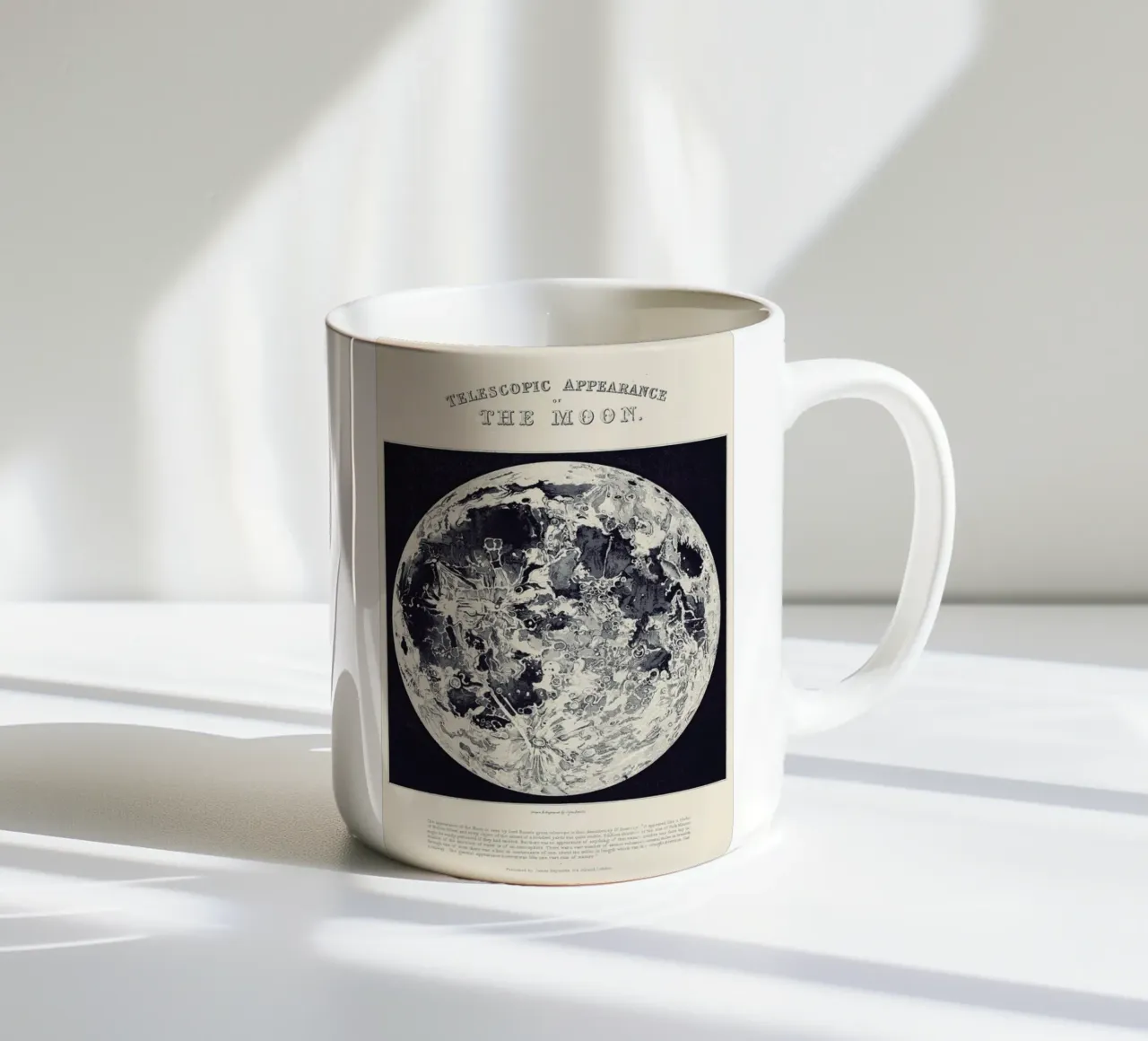 Telescopic Appearance Of The Moon tazza in ceramica da Astër