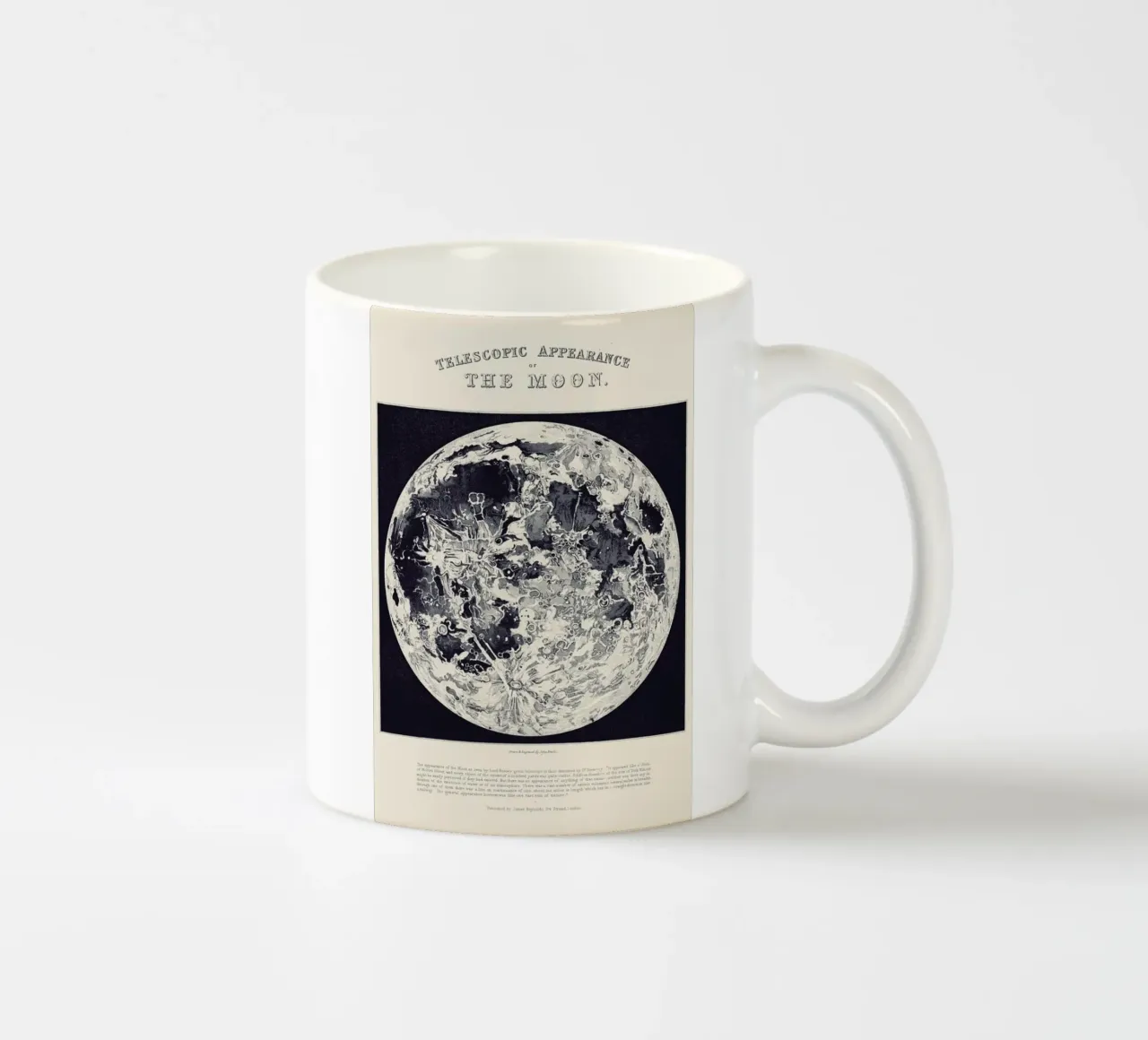 Telescopic Appearance Of The Moon tazza in ceramica da Astër