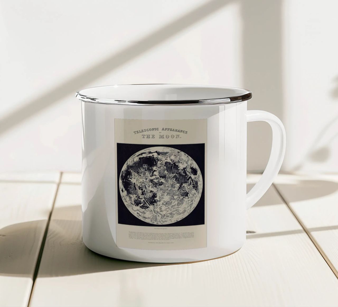 Telescopic Appearance Of The Moon tazza in smalto da Astër