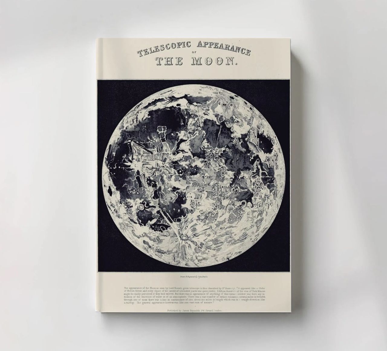 Telescopic Appearance Of The Moon carnet de notes de Astër