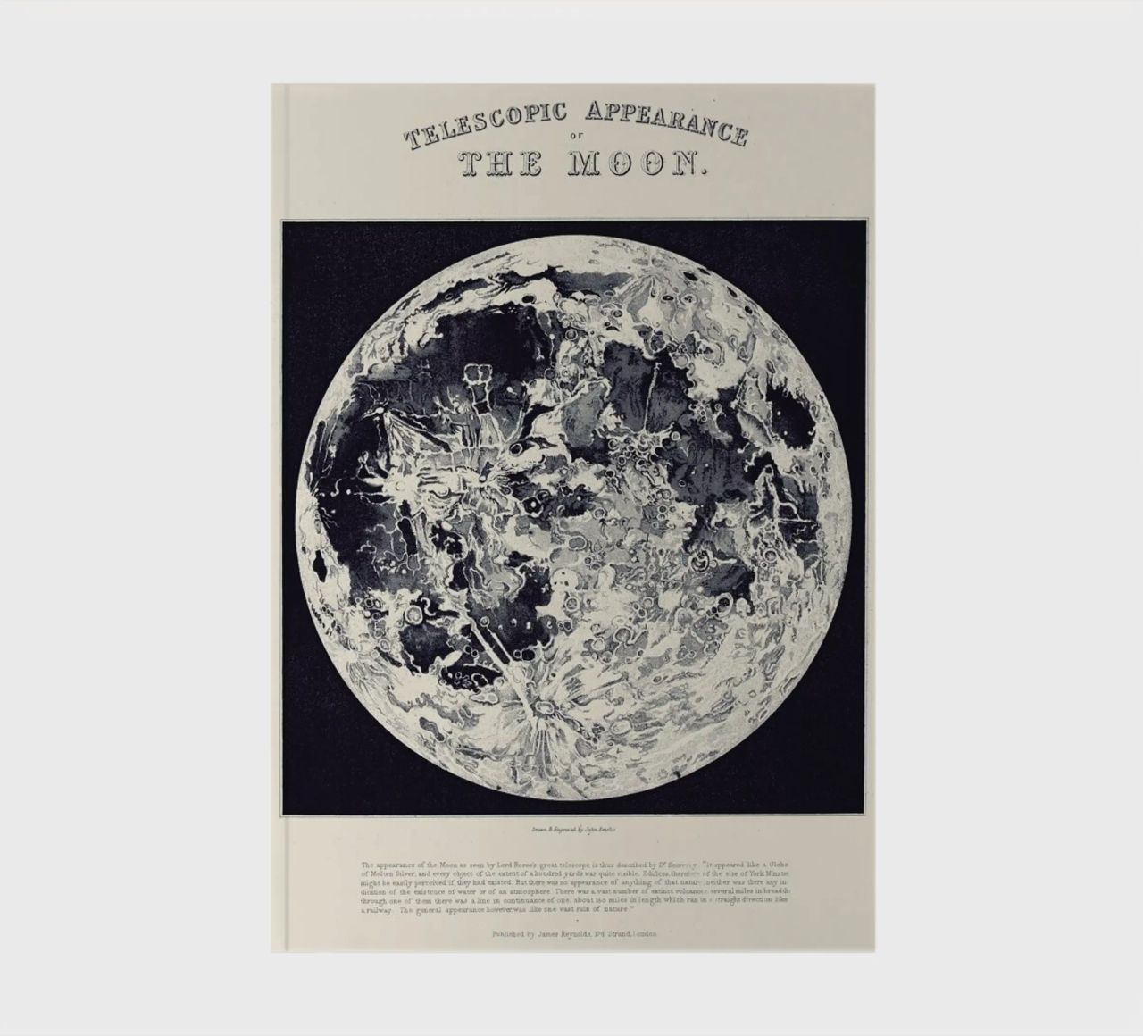 Telescopic Appearance Of The Moon carnet de notes de Astër