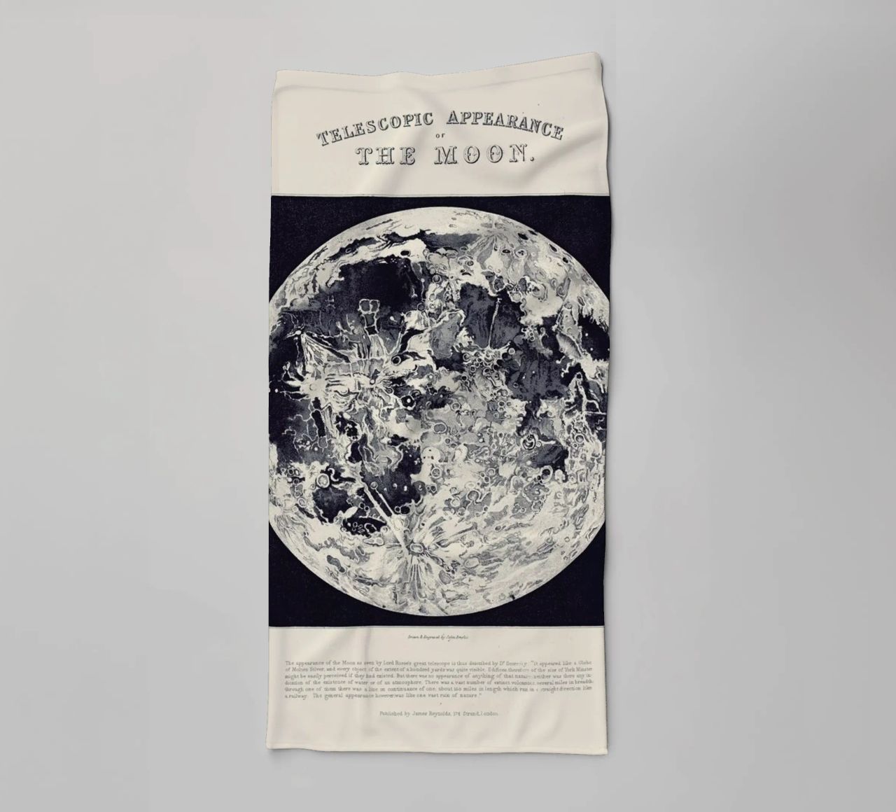 Telescopic Appearance Of The Moon serviette de bain de Astër