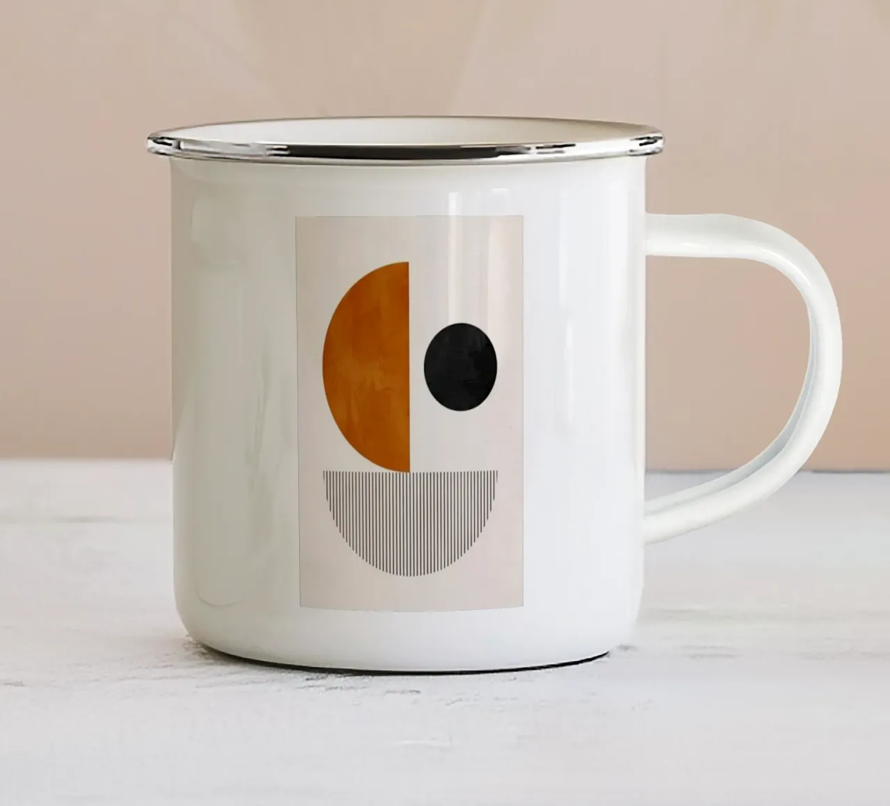 Arte non complicata n. 4 tazza in smalto da Maria studio