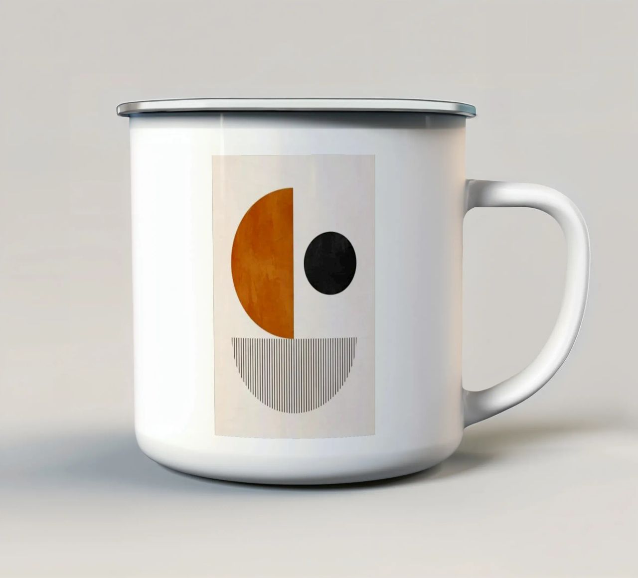 L'art décomplexé no 4 mug en émail de Maria studio