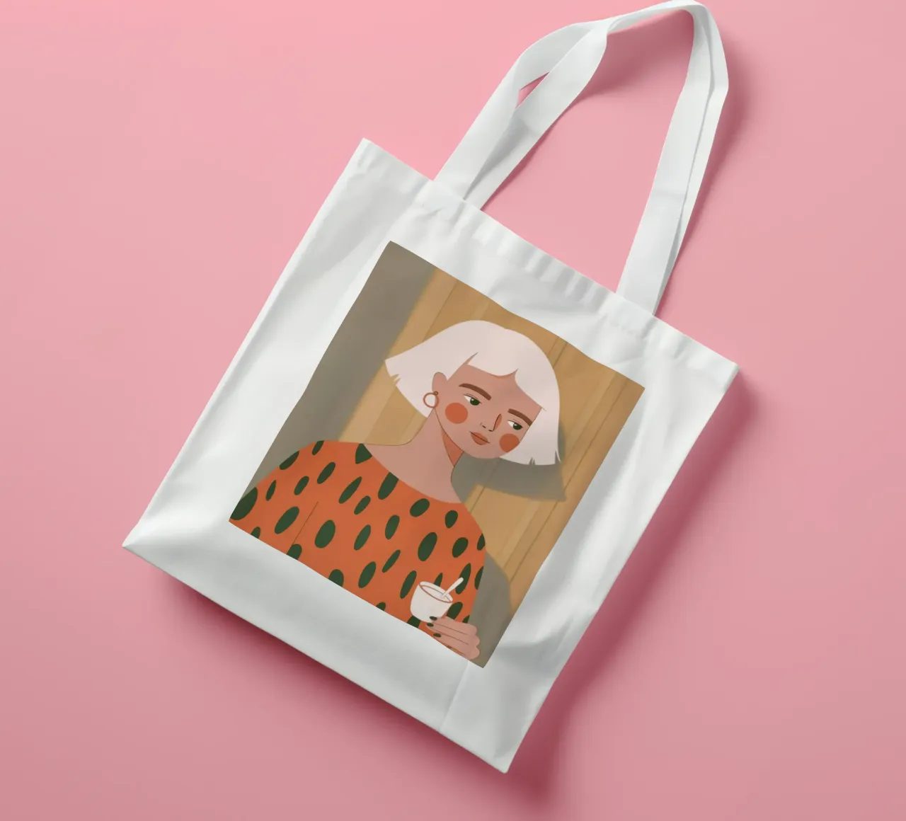 Celestial Tranquil Glow borsa in juta da Lumina Vision