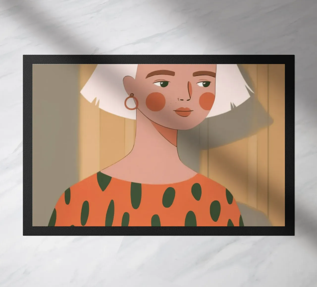 Hemelse rustige gloed deurmat van Lumina Vision