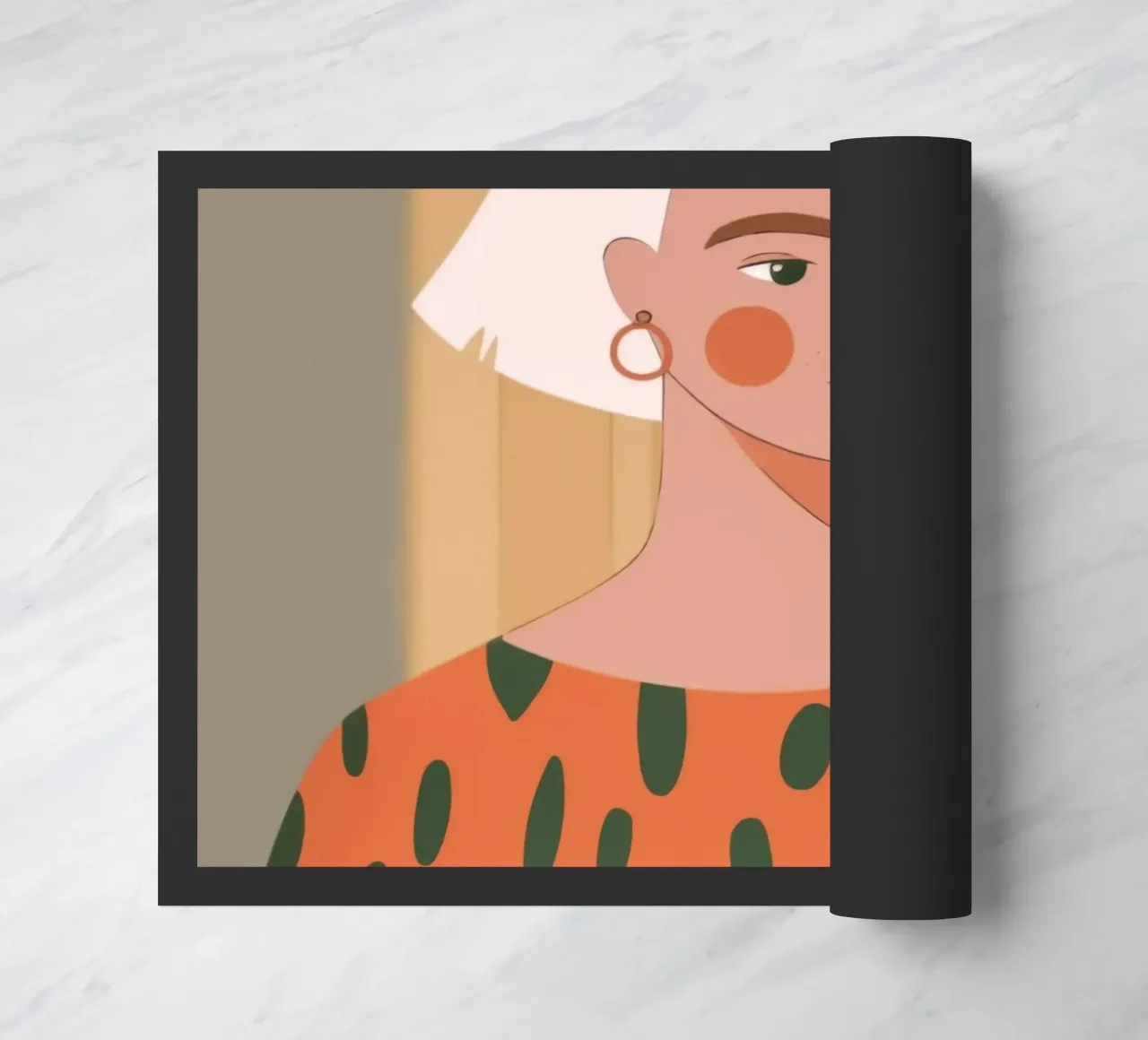 Hemelse rustige gloed deurmat van Lumina Vision