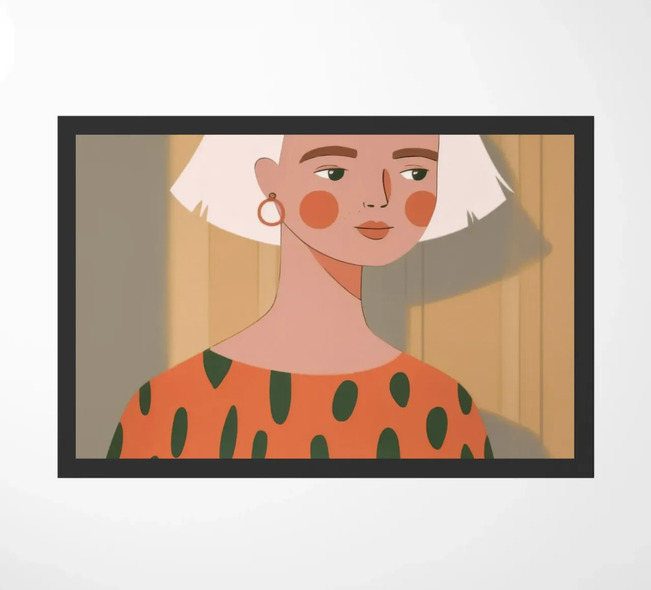 Hemelse rustige gloed deurmat van Lumina Vision