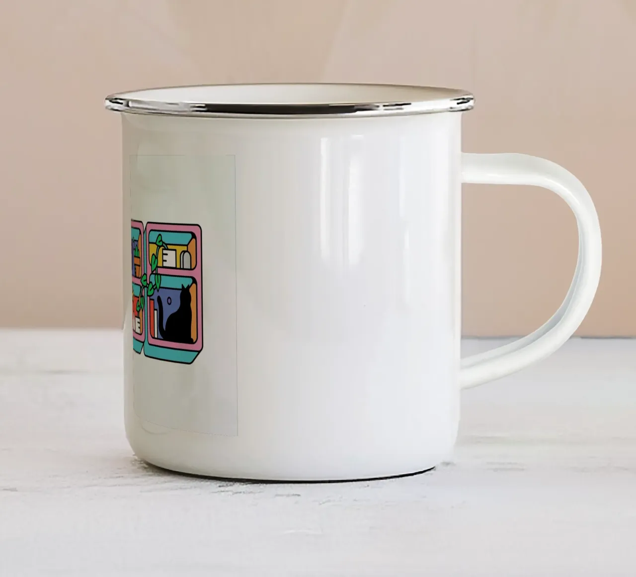 The Prickly Pear Emaille Tasse von Tyler Dale