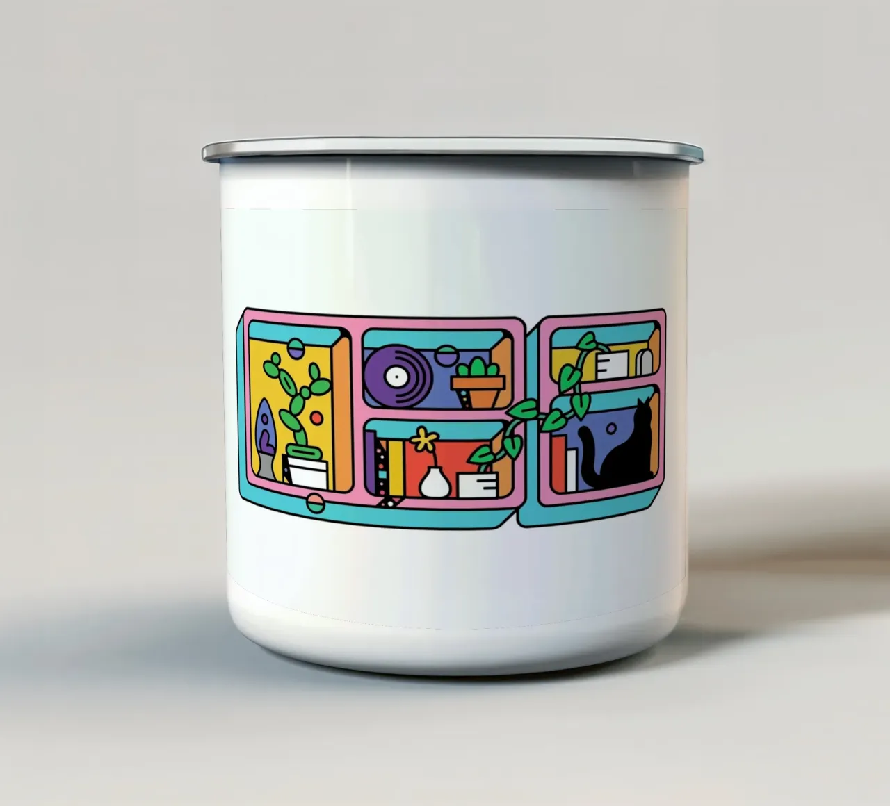 The Prickly Pear Emaille Tasse von Tyler Dale