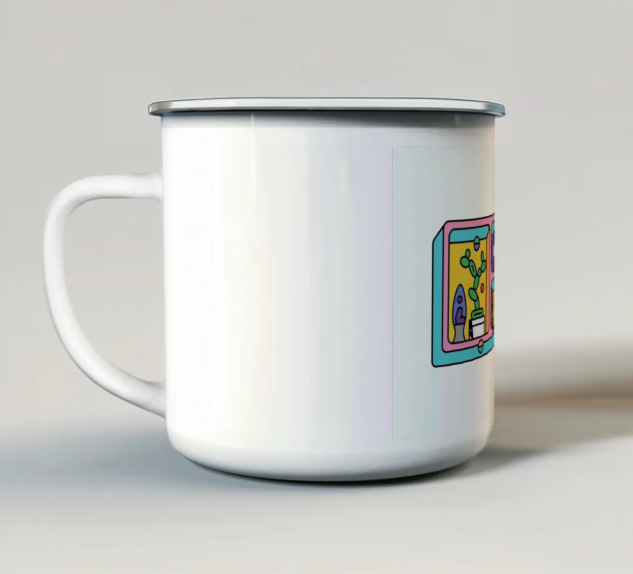The Prickly Pear Emaille Tasse von Tyler Dale
