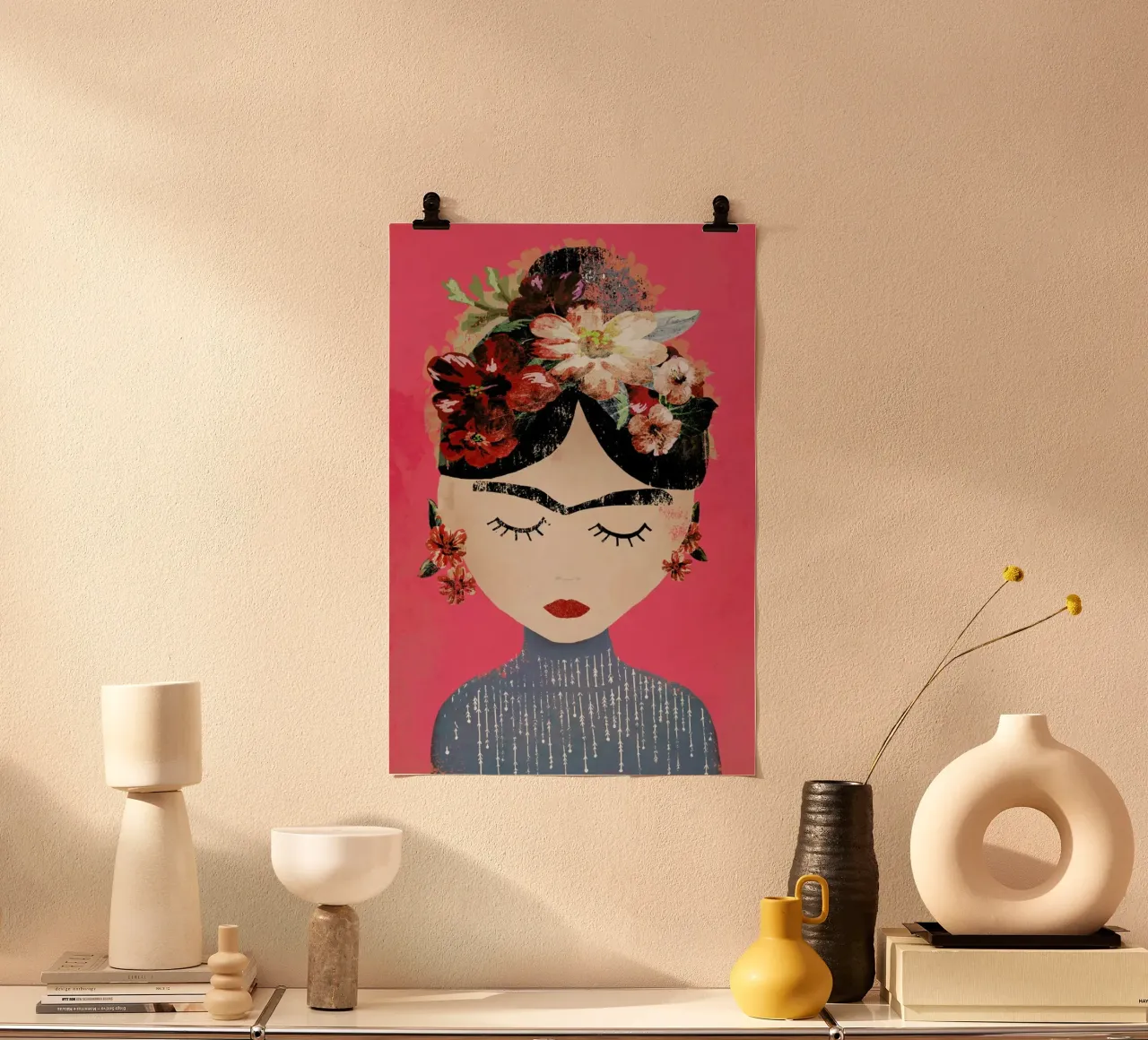 Frida (Pink) poster da treechild