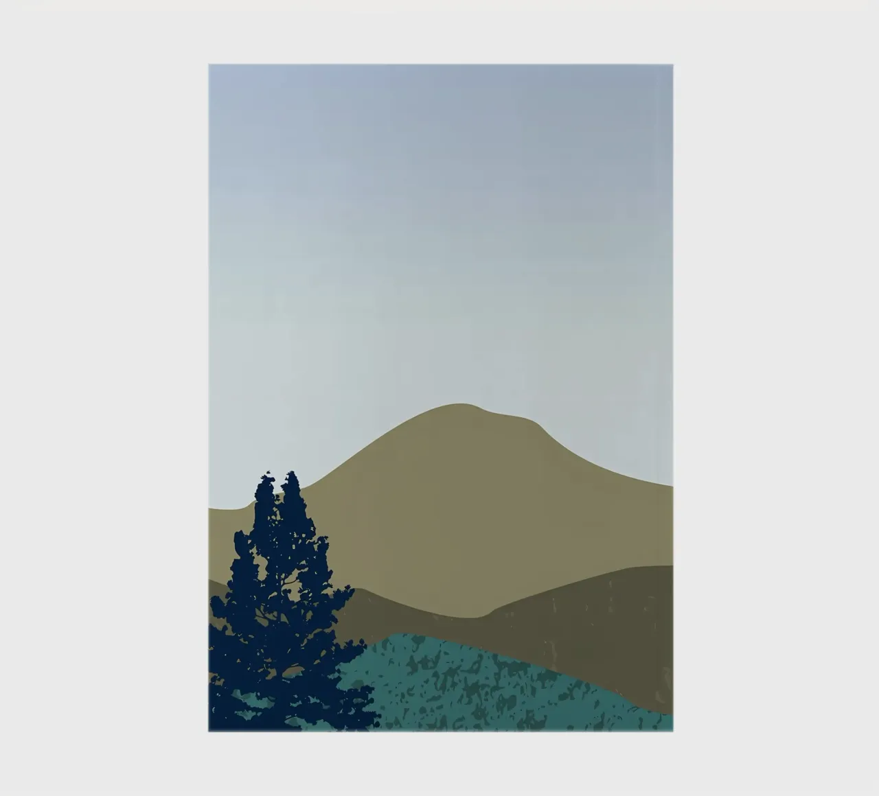 Mountain layer landscape notebook by Bartosz Powalka
