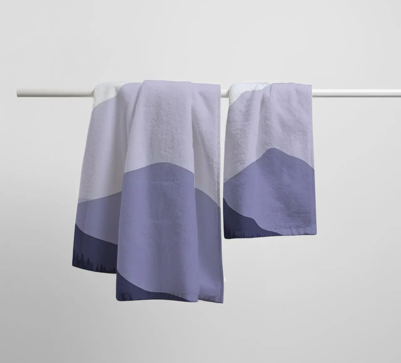 Mountain colors vector towel by Bartosz Powalka