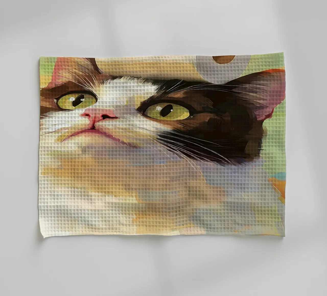 Katze mit Toilettenpapier Geschirrtuch von Adrian Patel