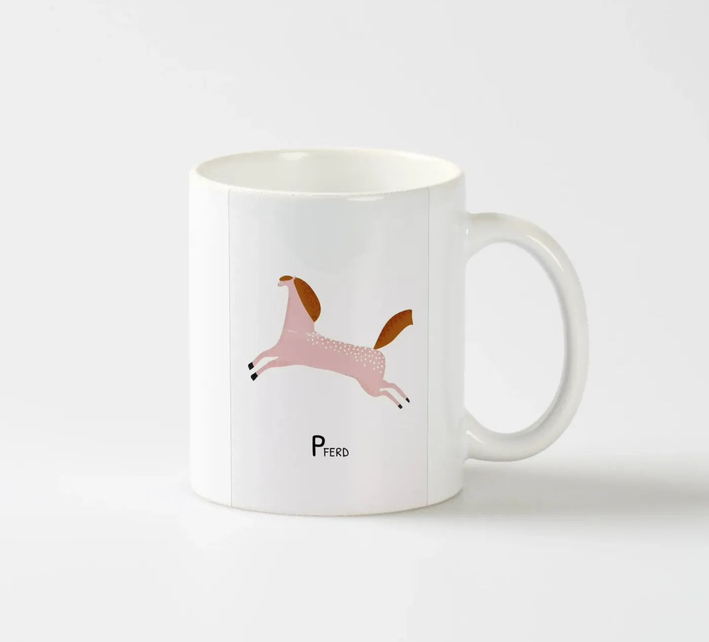 Pferd ceramic mug by Little Flourishes