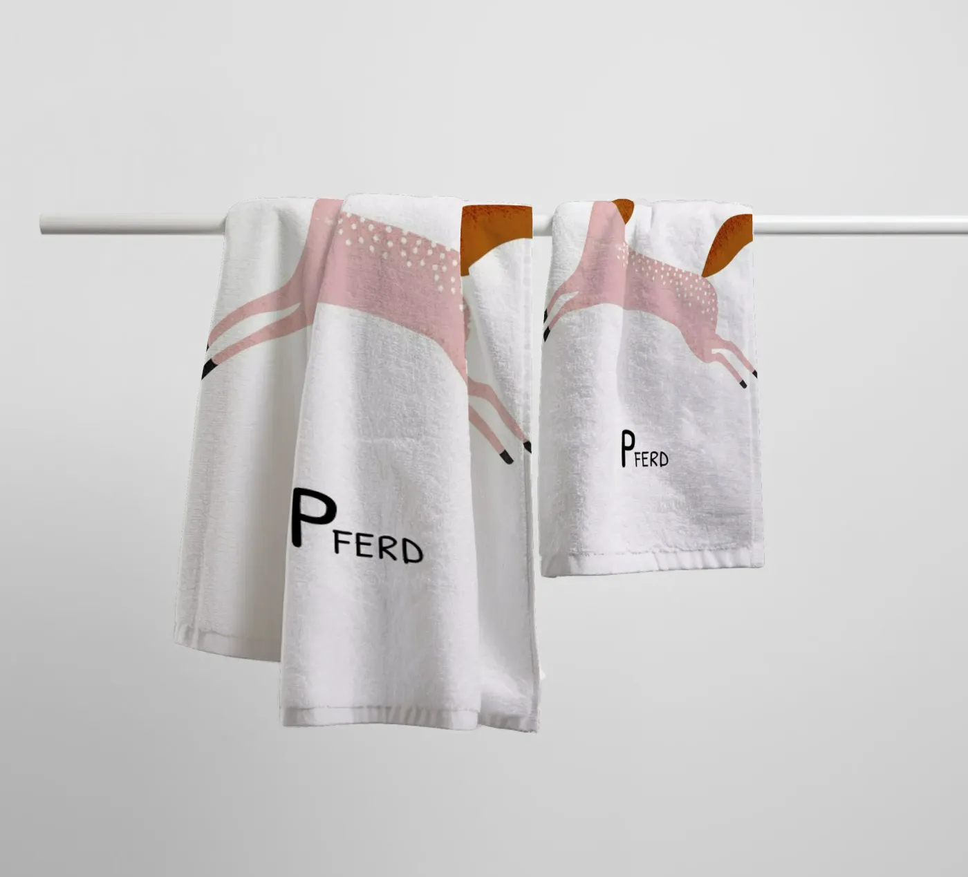 Pferd badhanddoek van Little Flourishes