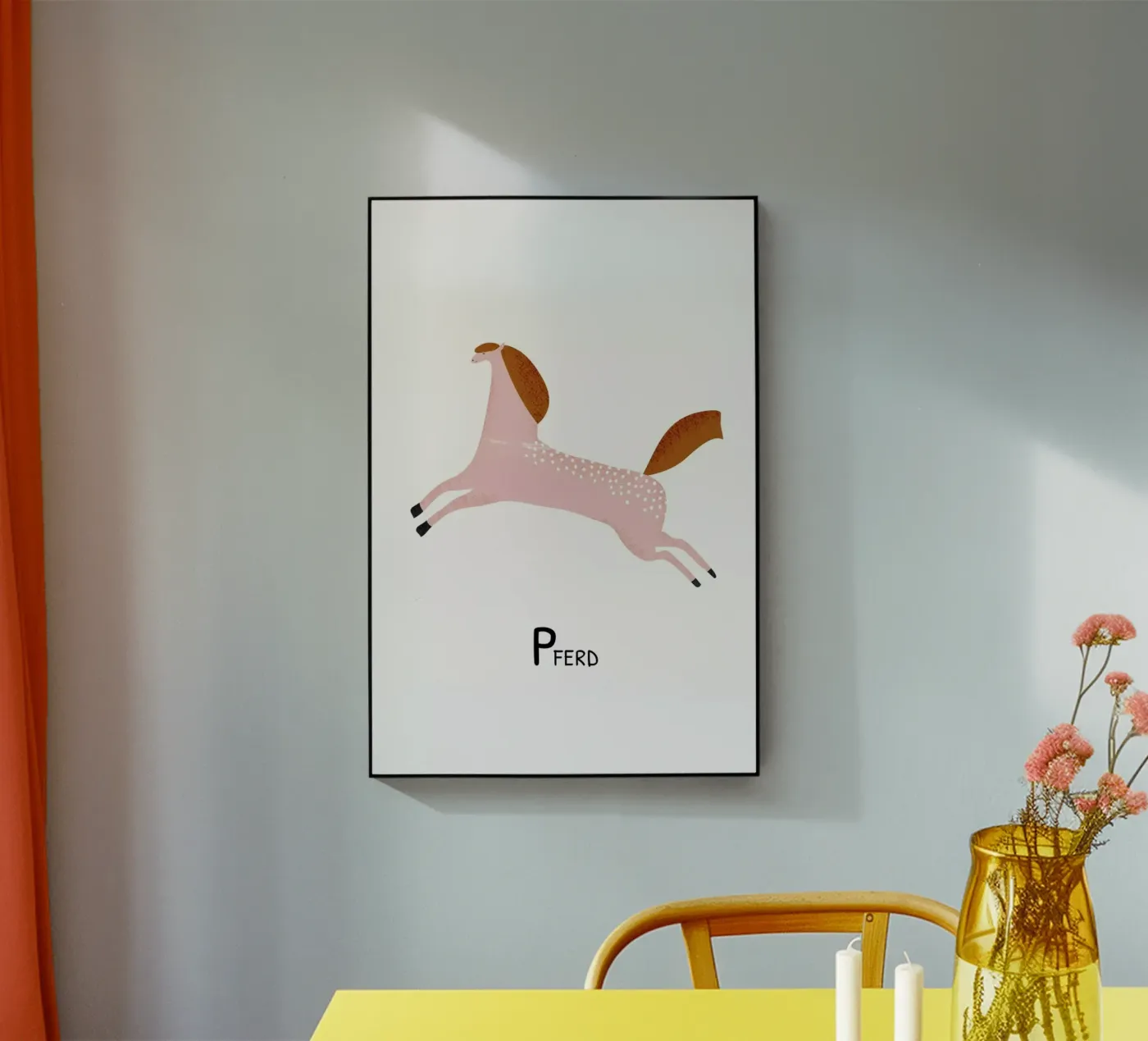 Pferd acrylic glass by Little Flourishes