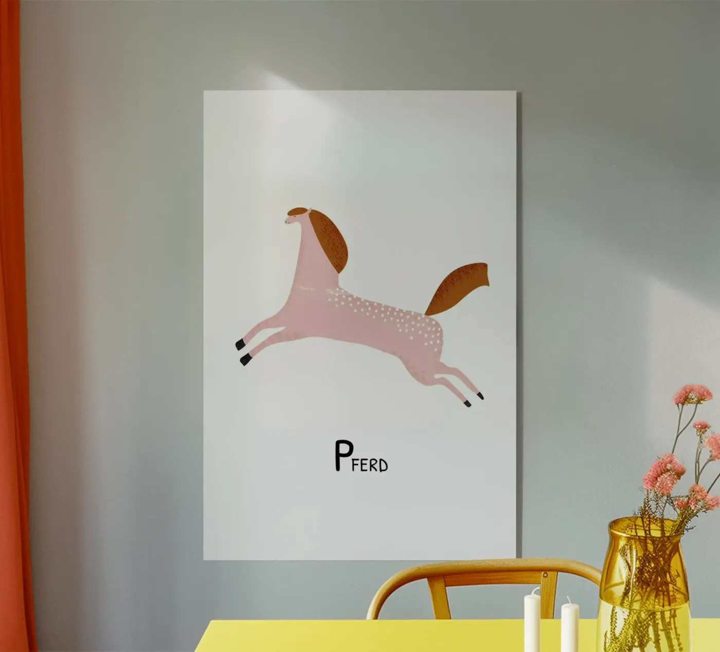 Pferd acrylic glass by Little Flourishes