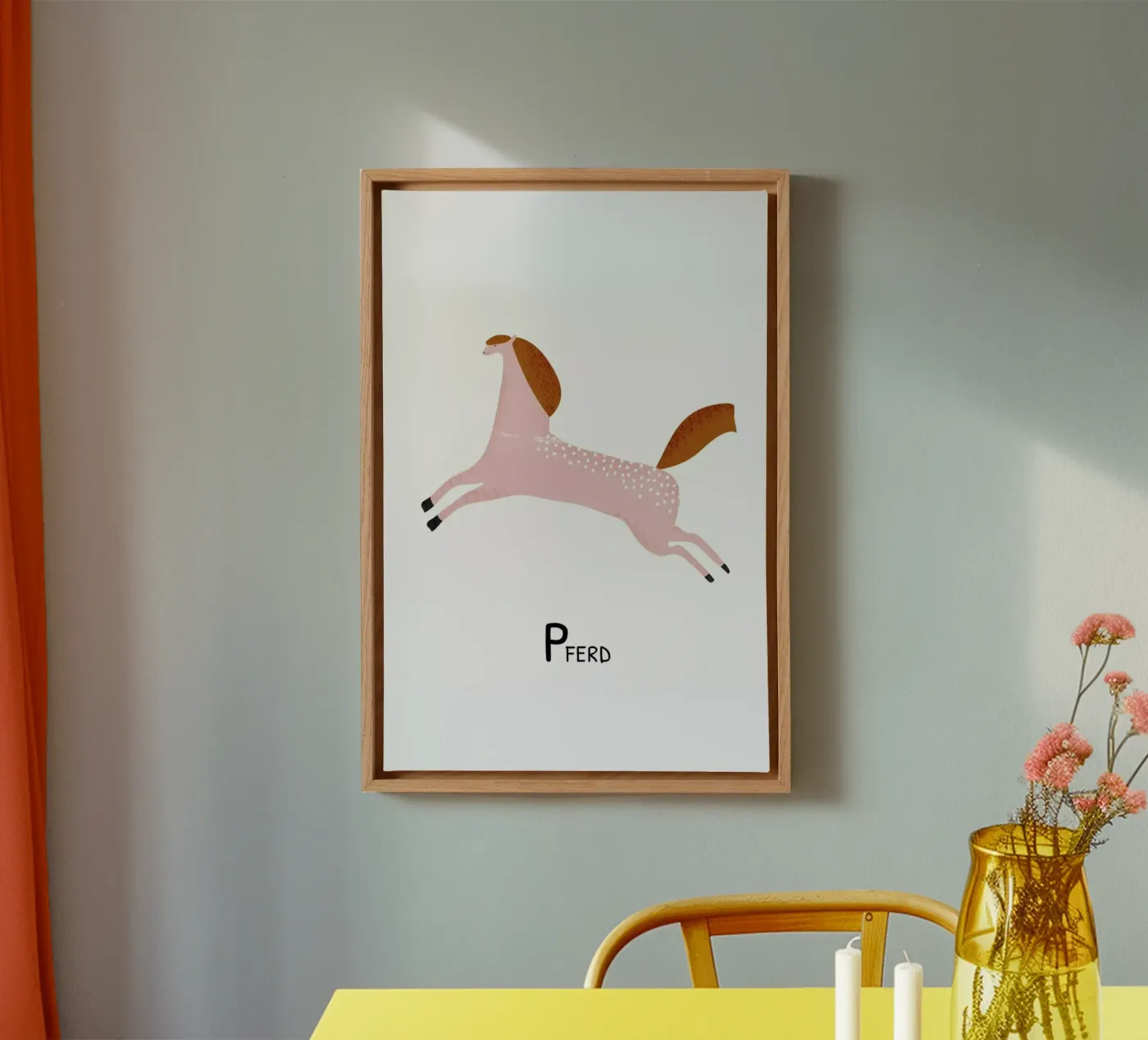 Pferd canvas van Little Flourishes