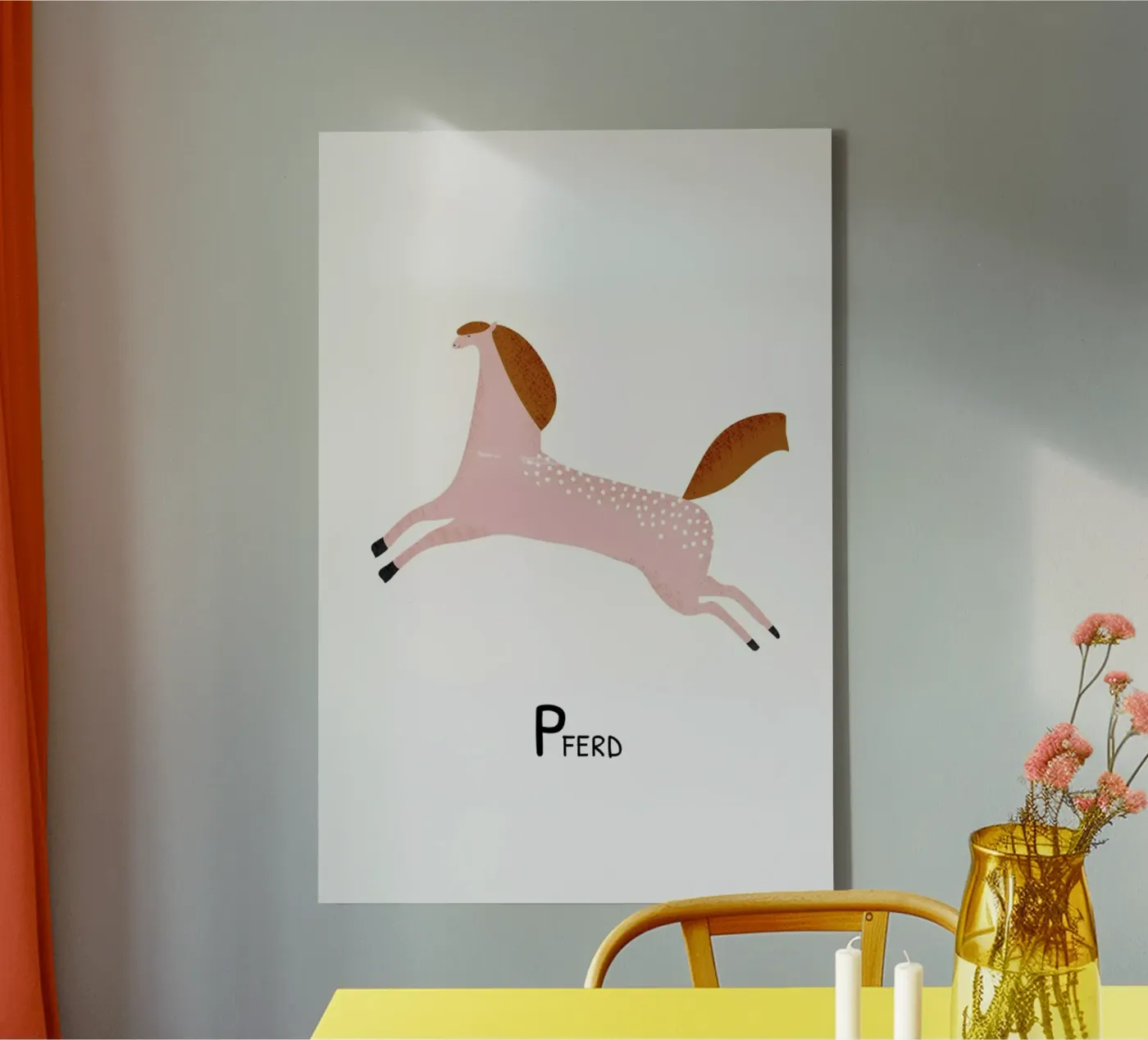 Pferd canvas van Little Flourishes