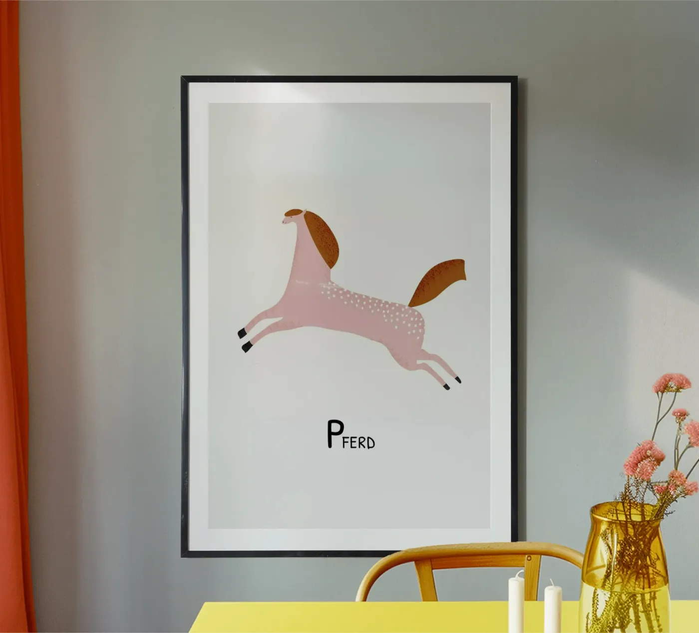 Pferd Poster von Little Flourishes