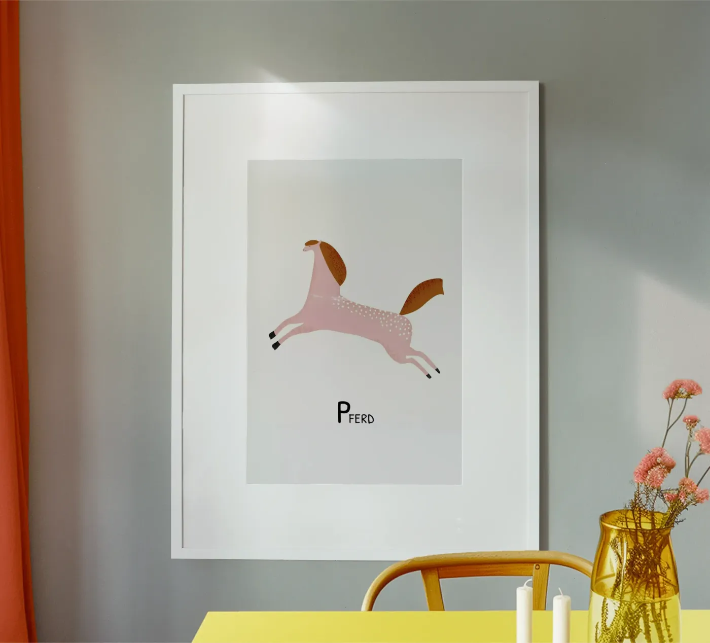 Pferd Poster von Little Flourishes