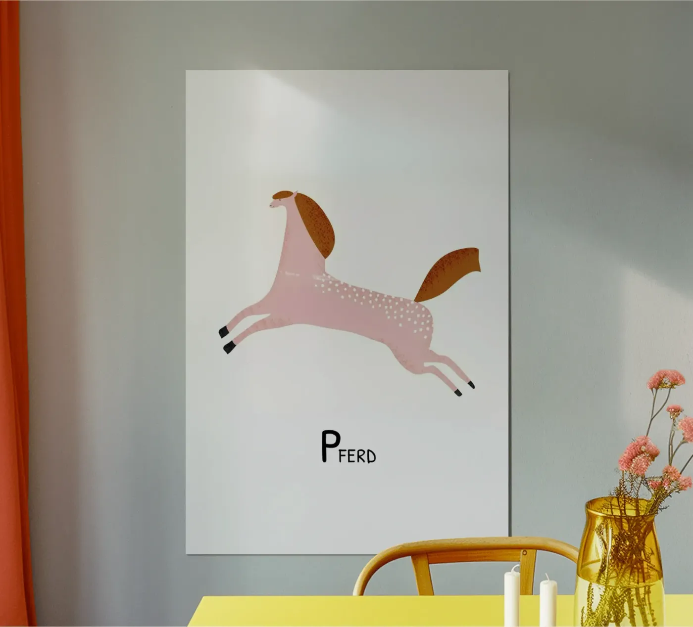 Pferd Poster von Little Flourishes
