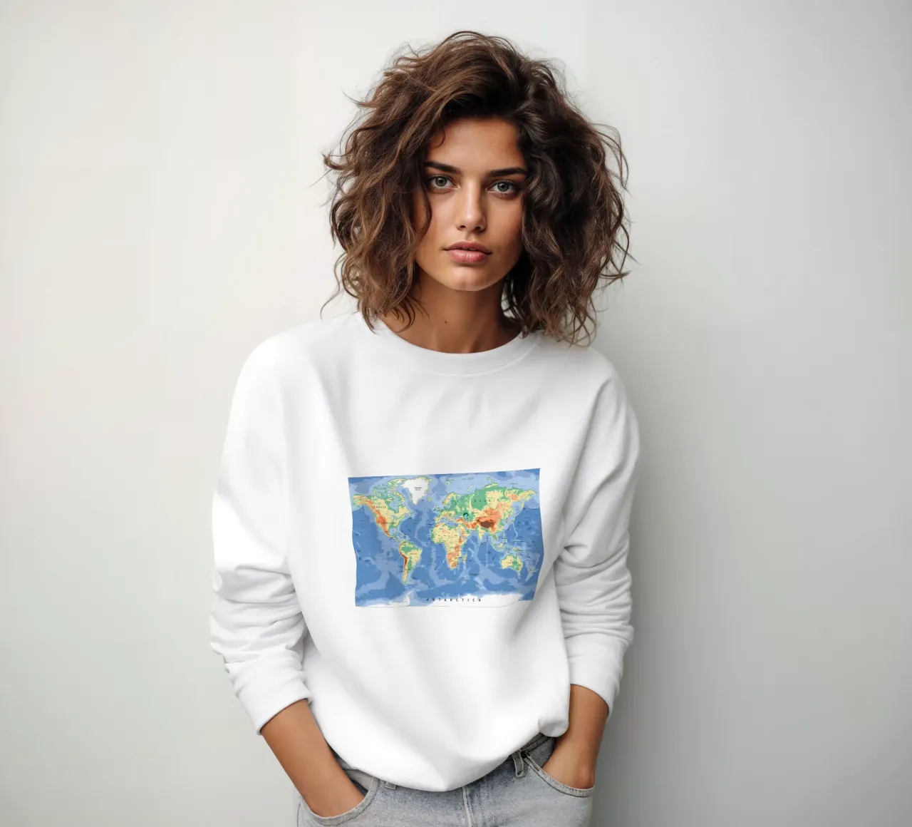 Mappa del mondo felpa da Aiden Garcia
