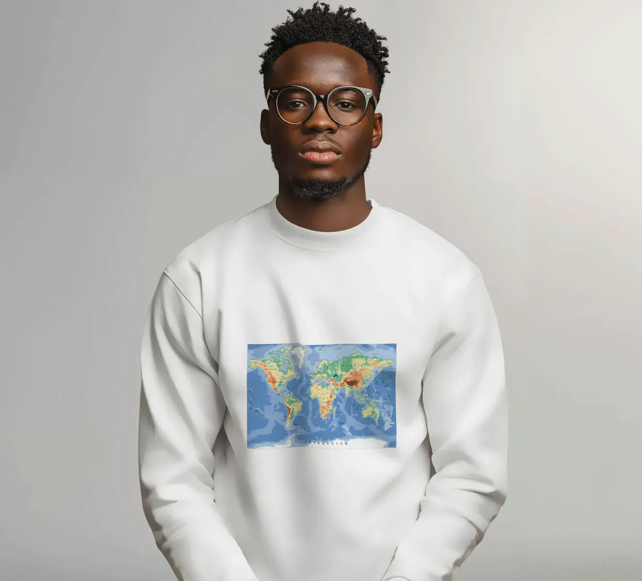 Mappa del mondo felpa da Aiden Garcia