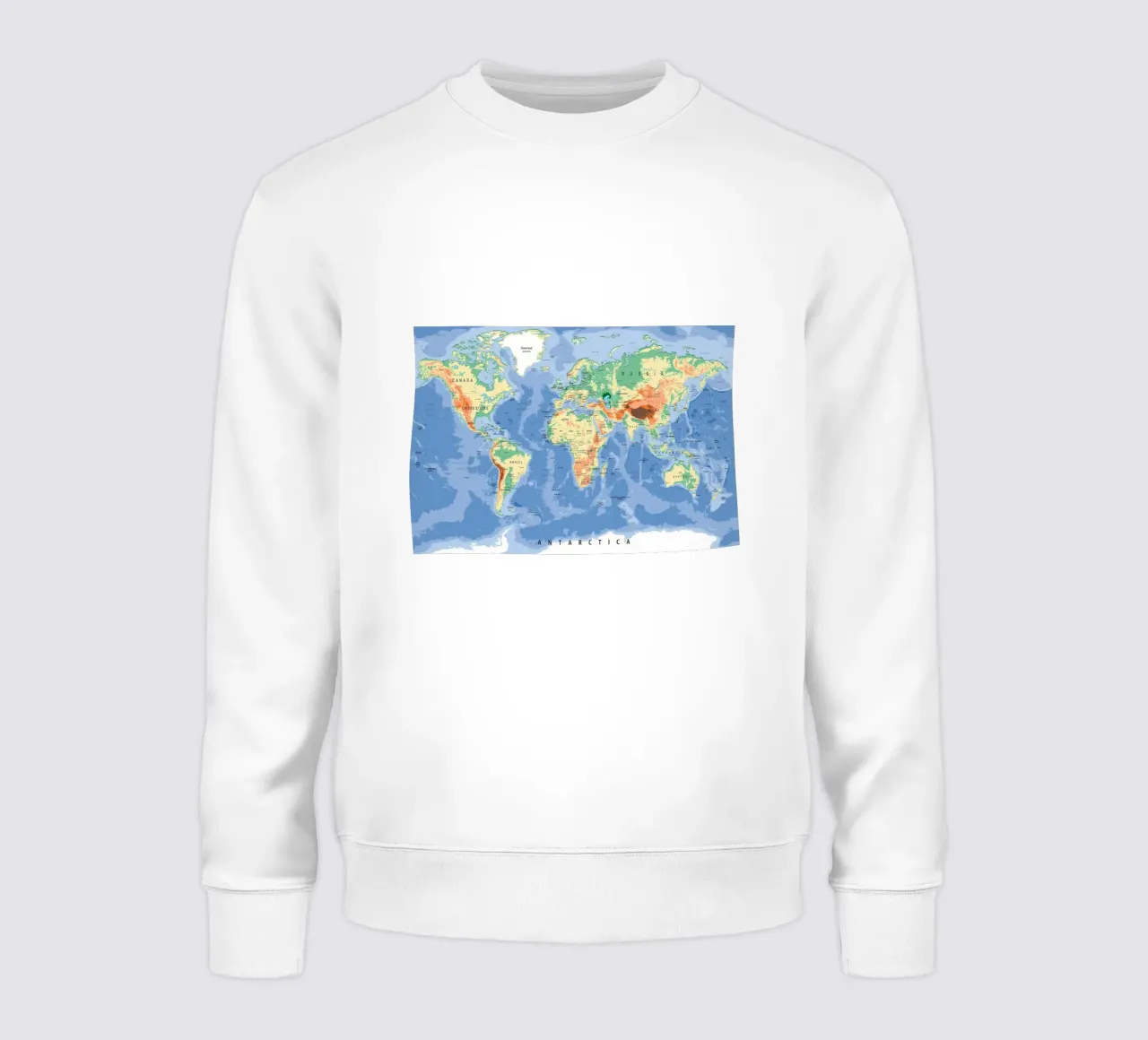 Mappa del mondo felpa da Aiden Garcia