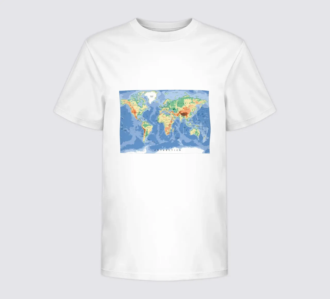World Map kids t-shirt by Aiden Garcia