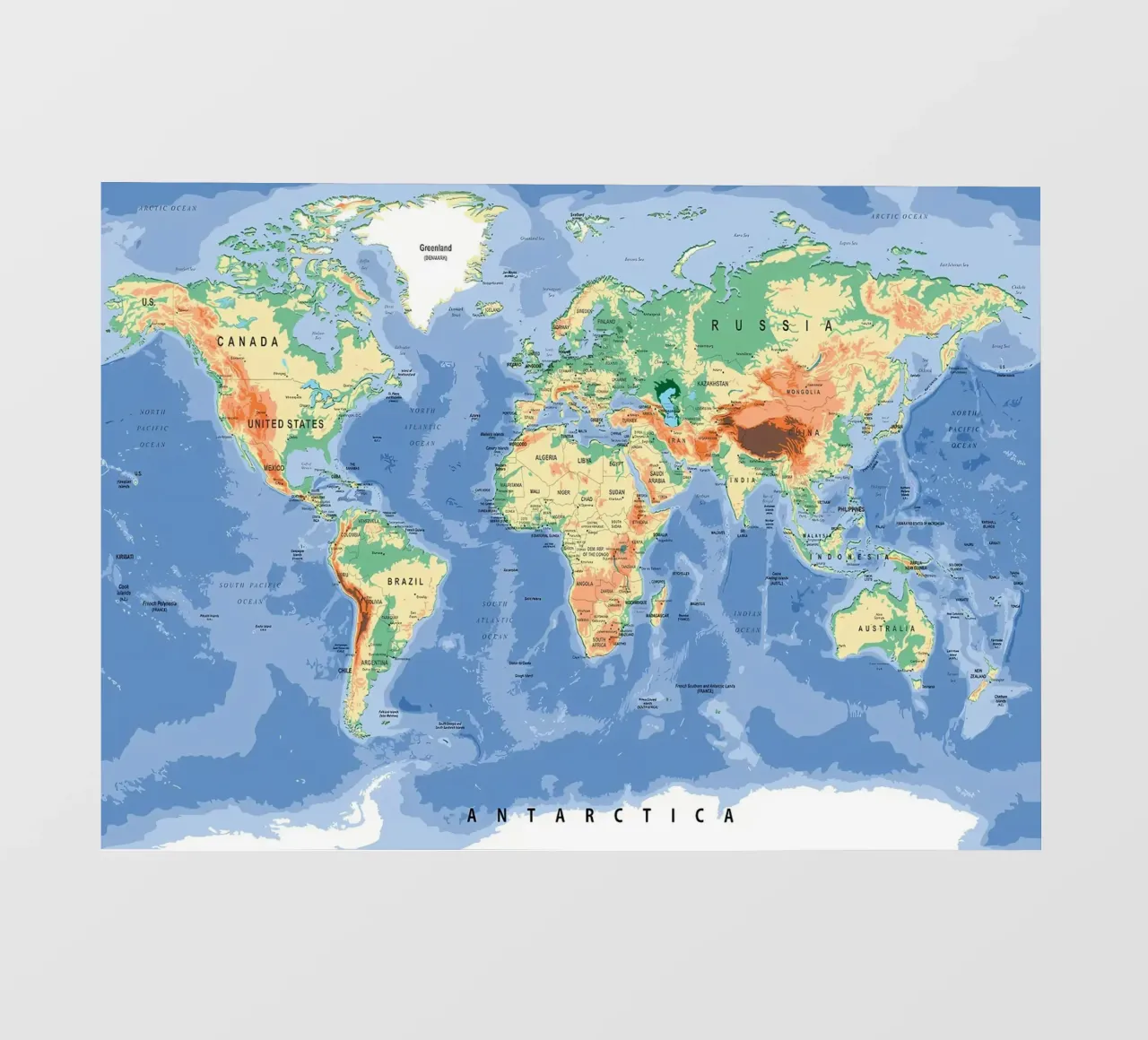 World Map backlit film by Aiden Garcia