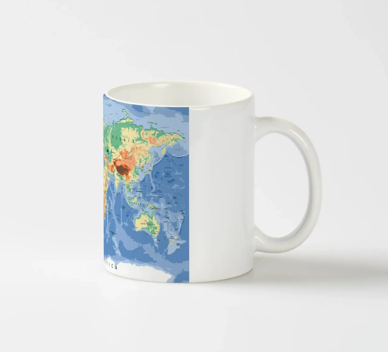 World Map ceramic mug by Aiden Garcia