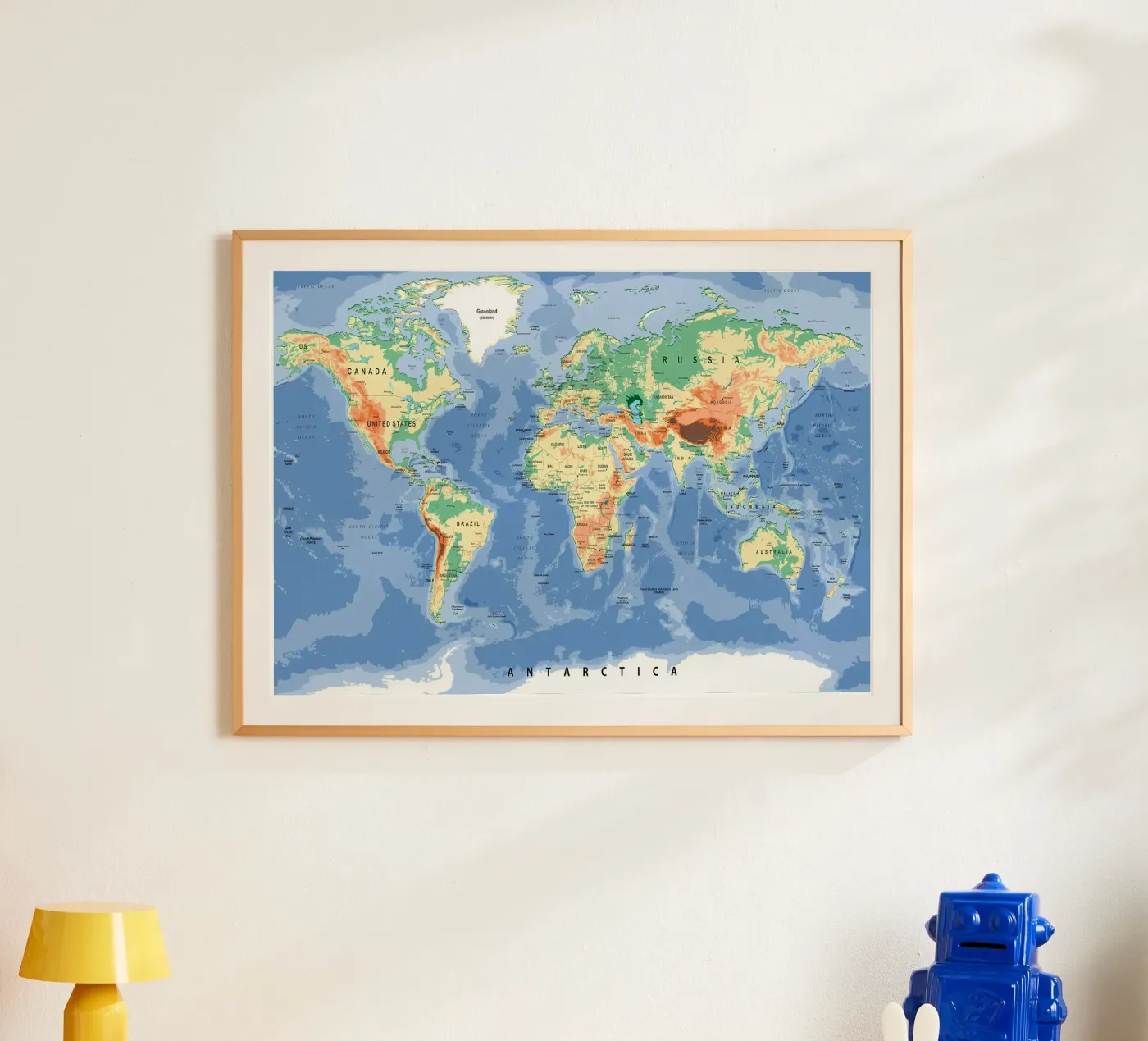 World Map Poster von Aiden Garcia